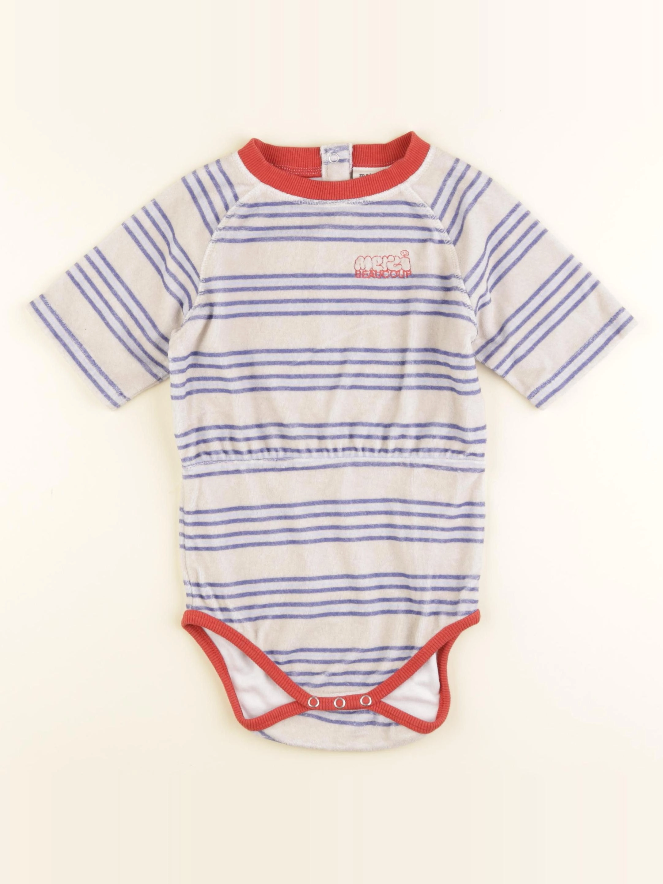 Maison Tadaboum - combinaison bleu, gris - 24 mois