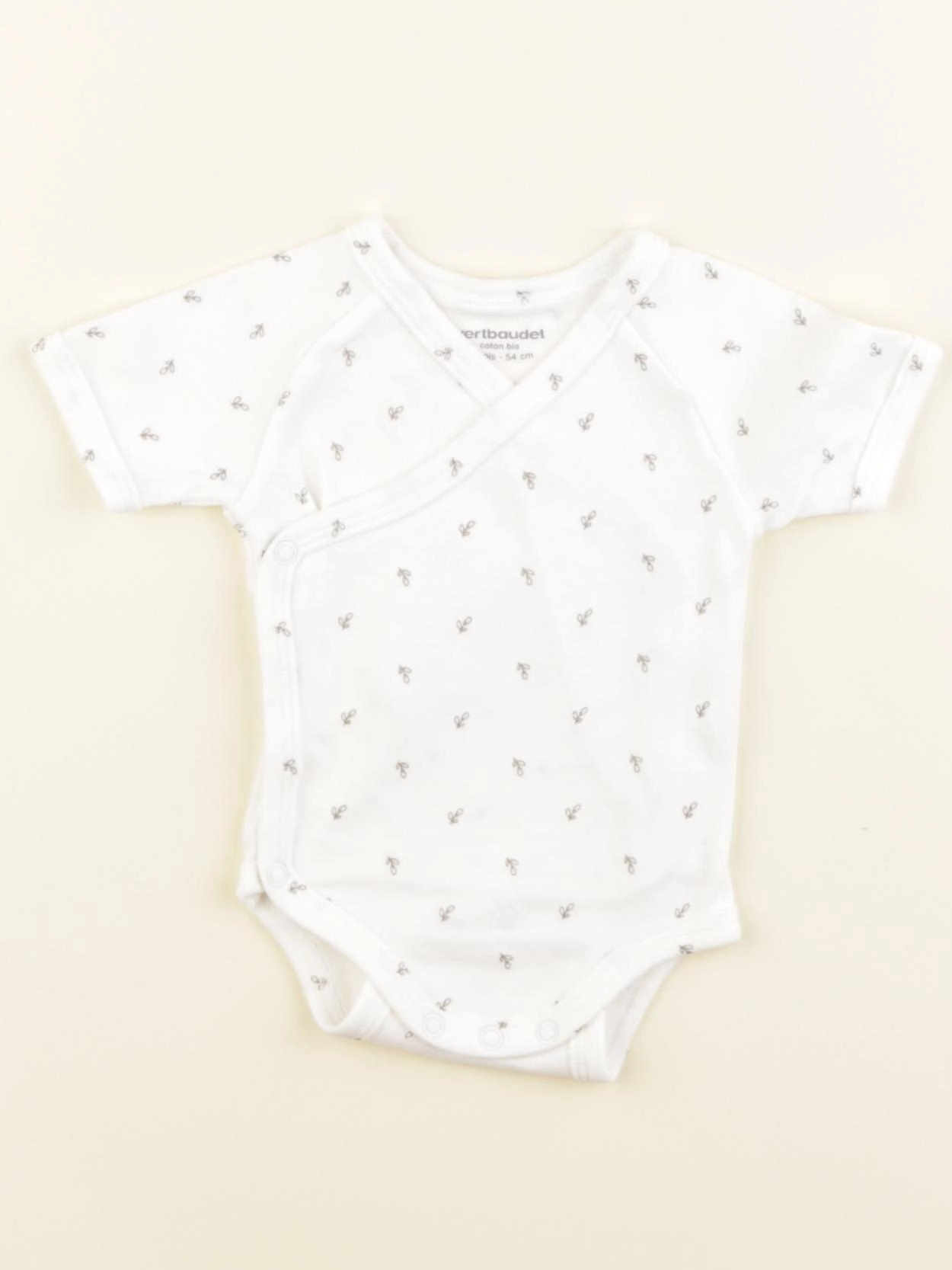 Vertbaudet - body blanc - 1 mois