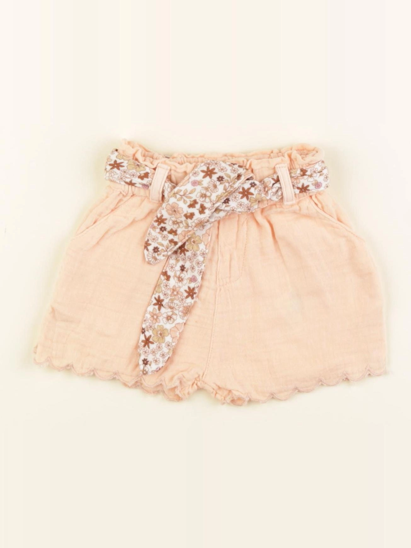 Vertbaudet - short orange - 3 mois