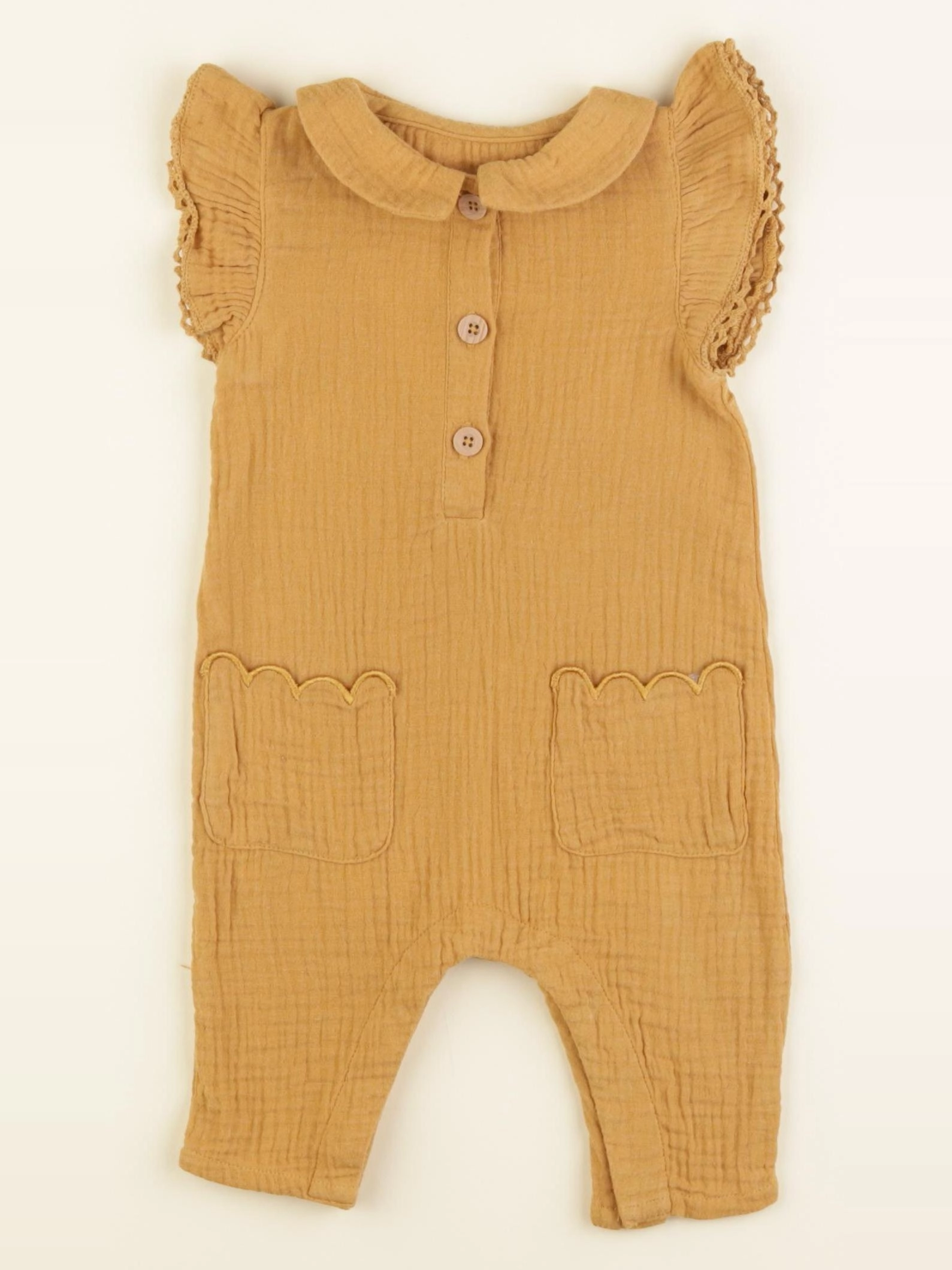 Vertbaudet - combinaison jaune - 3 mois