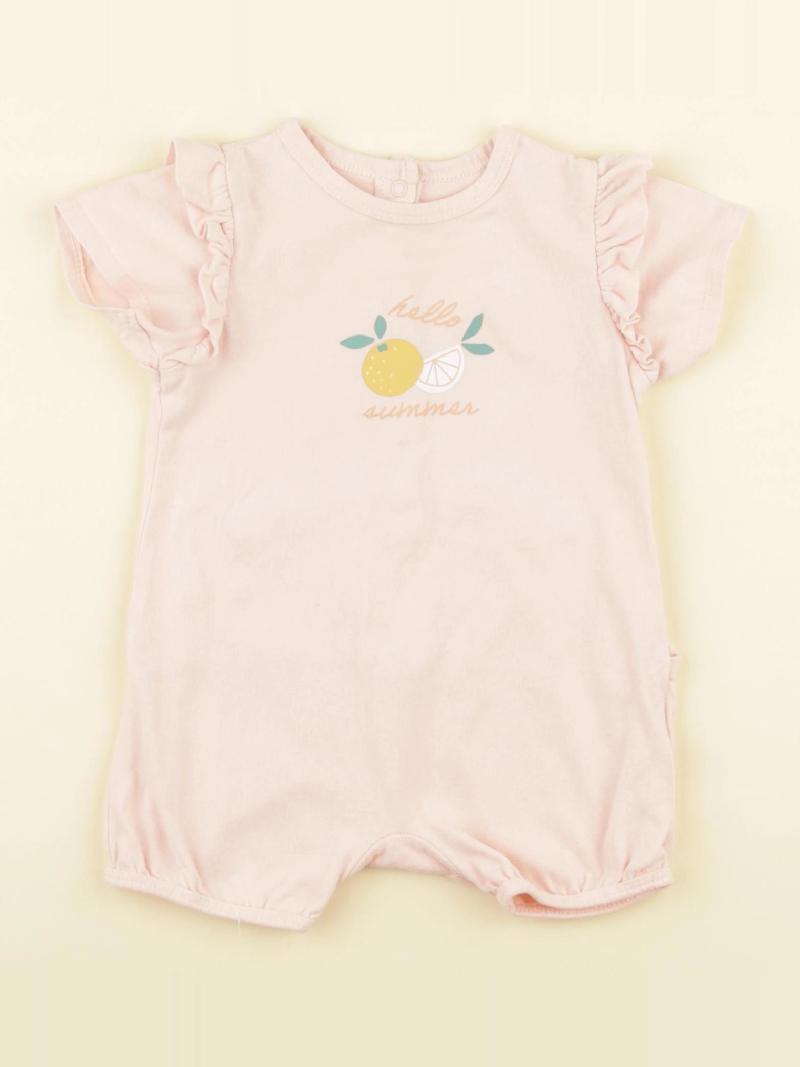 Vertbaudet - pyjama coton rose - 6 mois