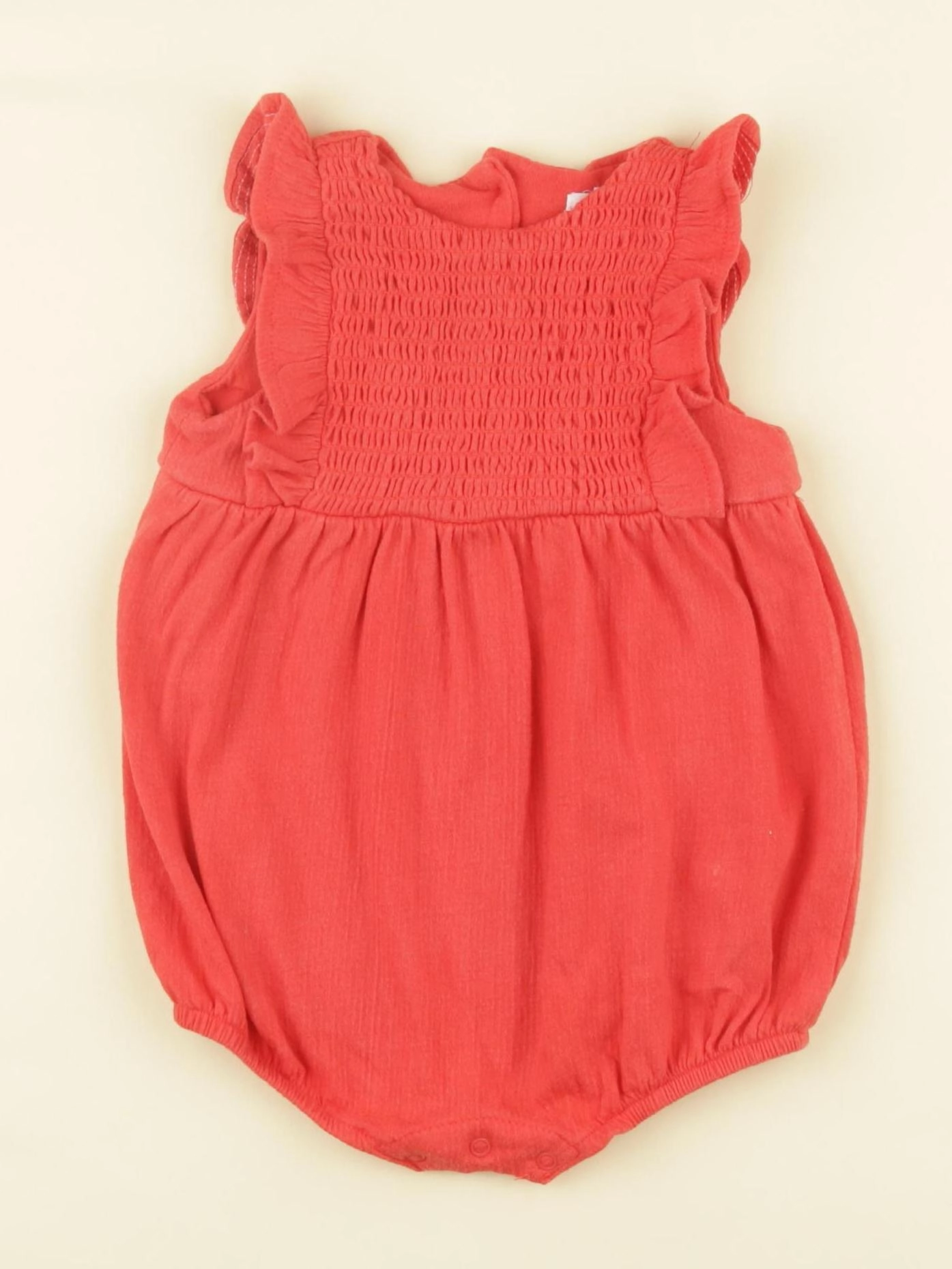 Vertbaudet - combinaison rouge - 6 mois