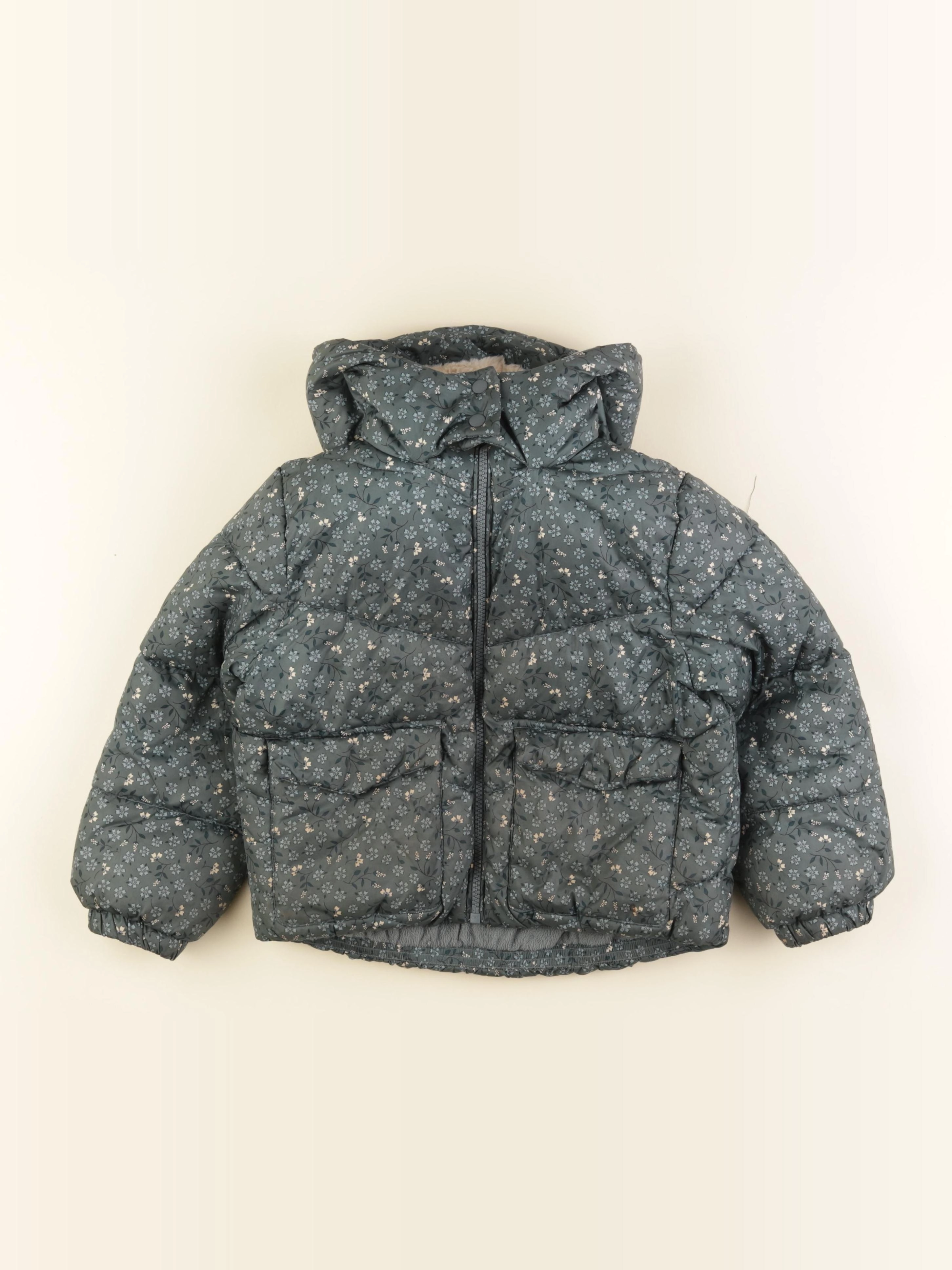 Vertbaudet - doudoune vert - 6 ans