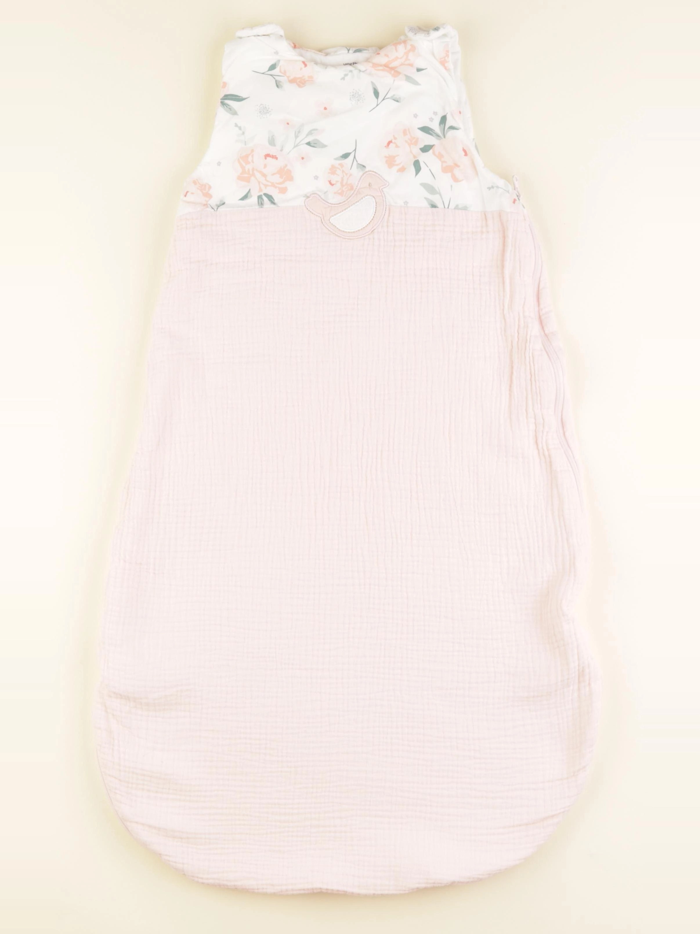 Vertbaudet - gigoteuse TOG 2,5 blanc, rose - 6/18 mois