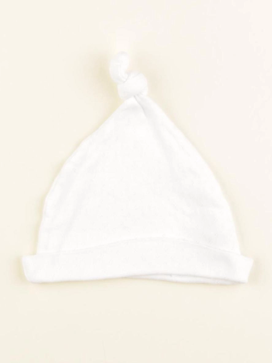 Vertbaudet - bonnet blanc - 12/18 mois