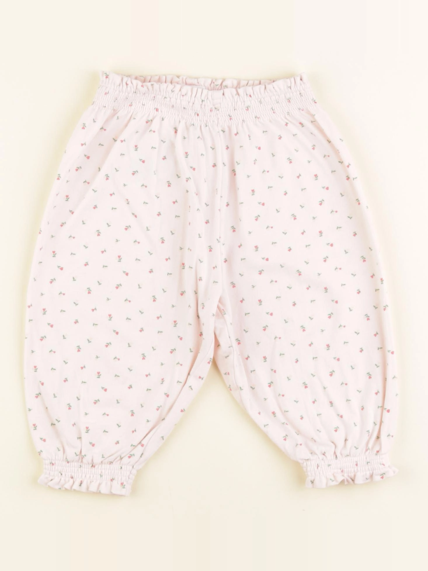 Vertbaudet - pantalon rose - 9 mois