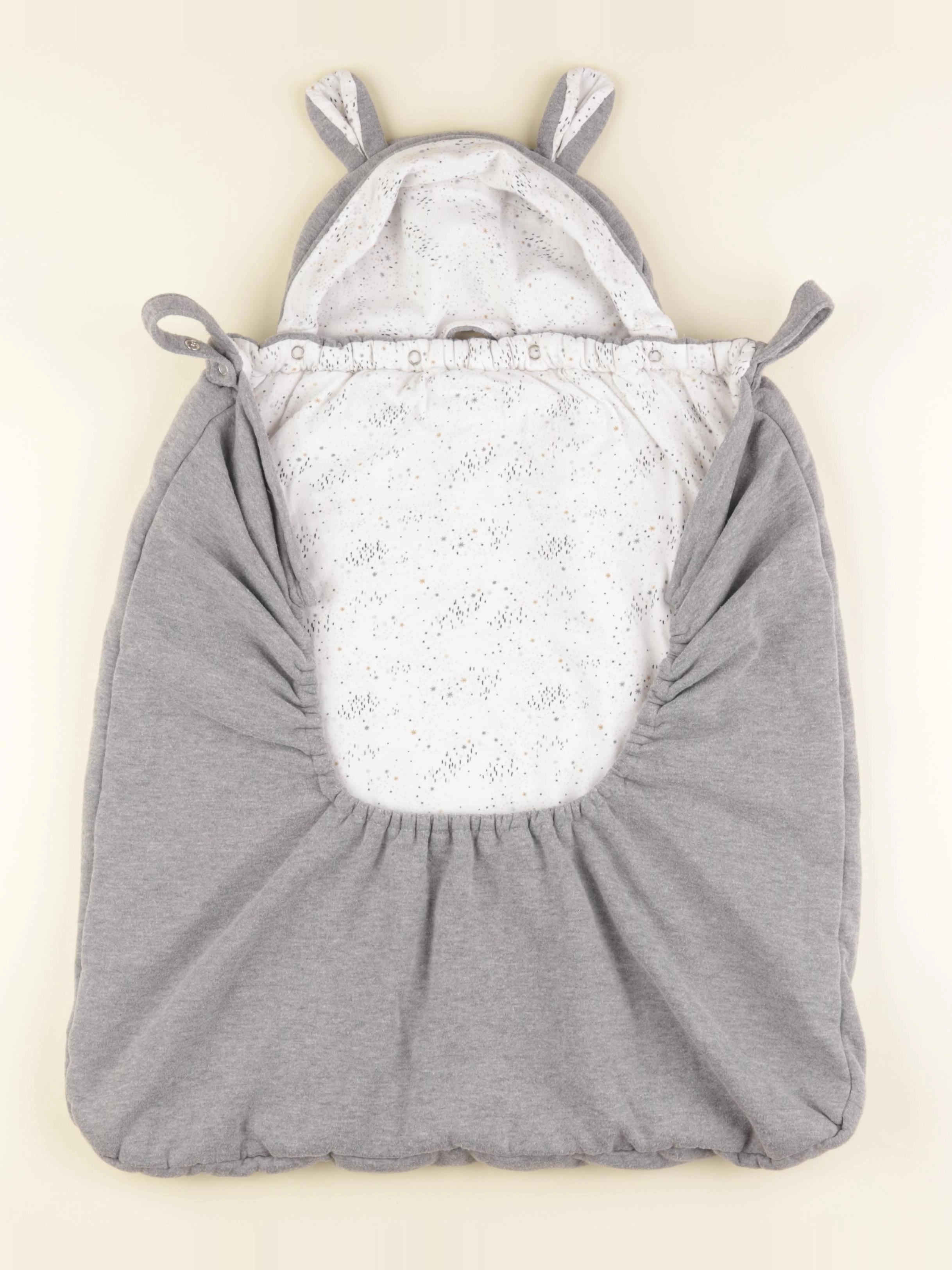 Vertbaudet - protège porte-bébé gris - 0/18 mois