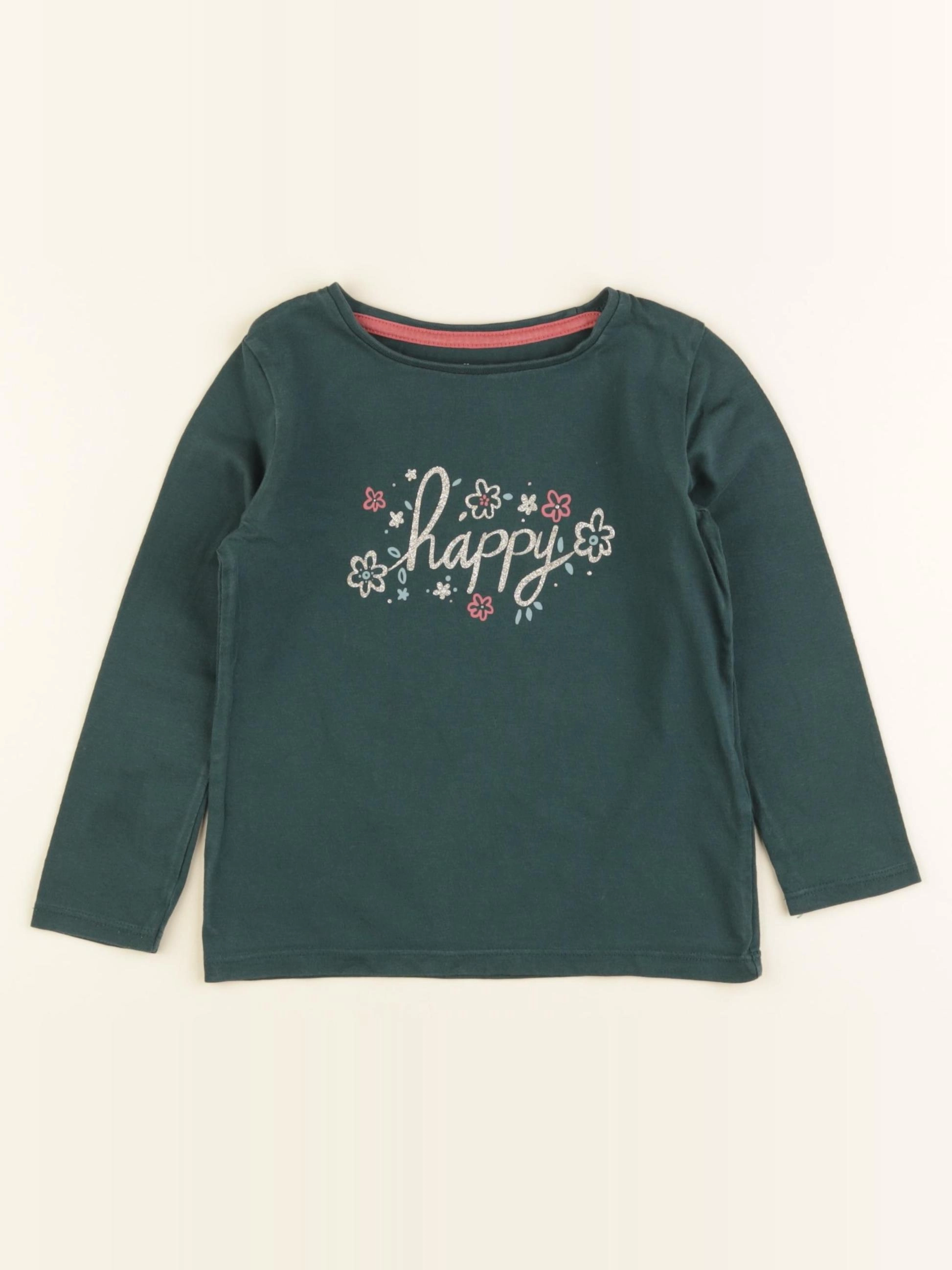 Vertbaudet - tee-shirt vert - 3 ans