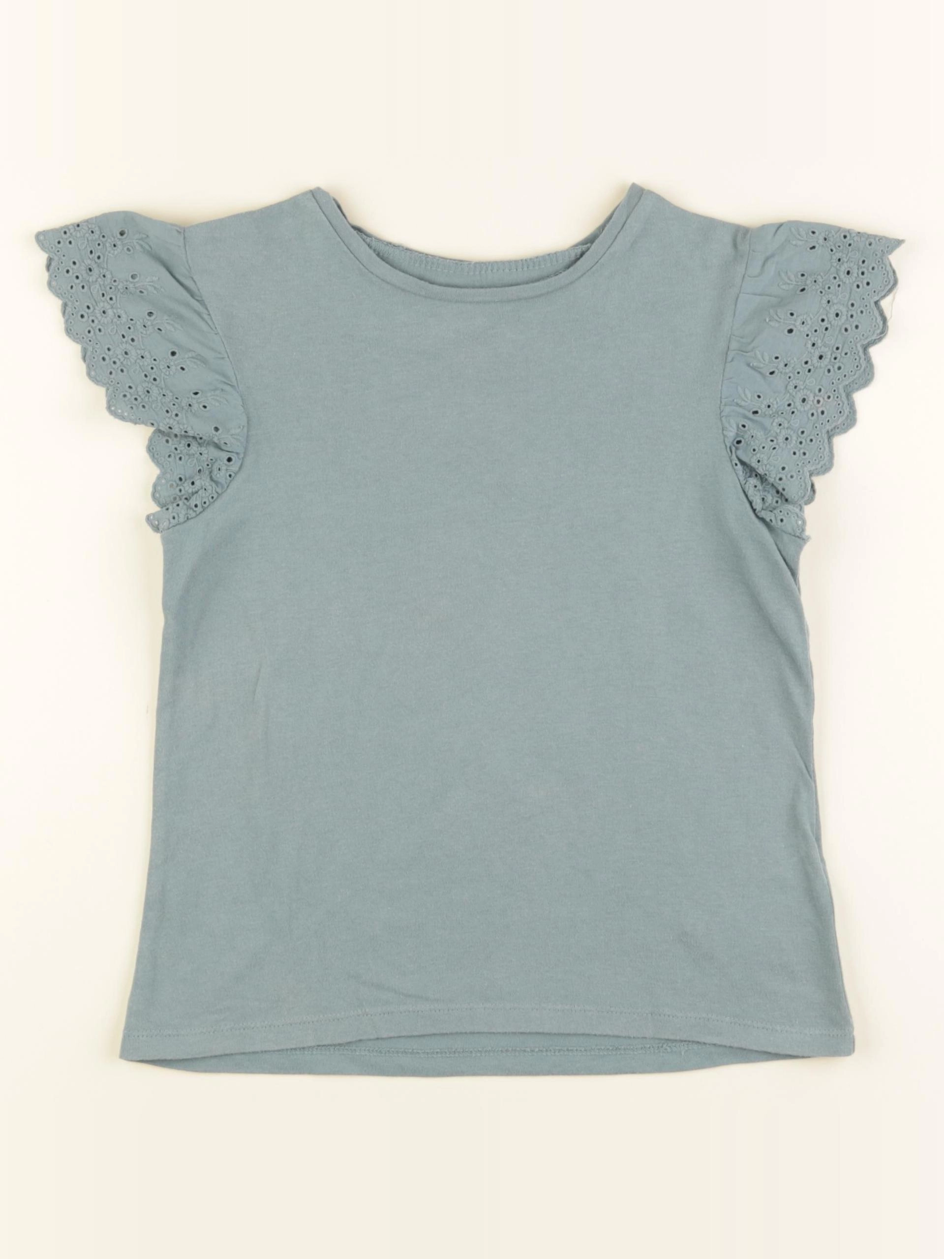 Vertbaudet - tee-shirt vert - 7 ans