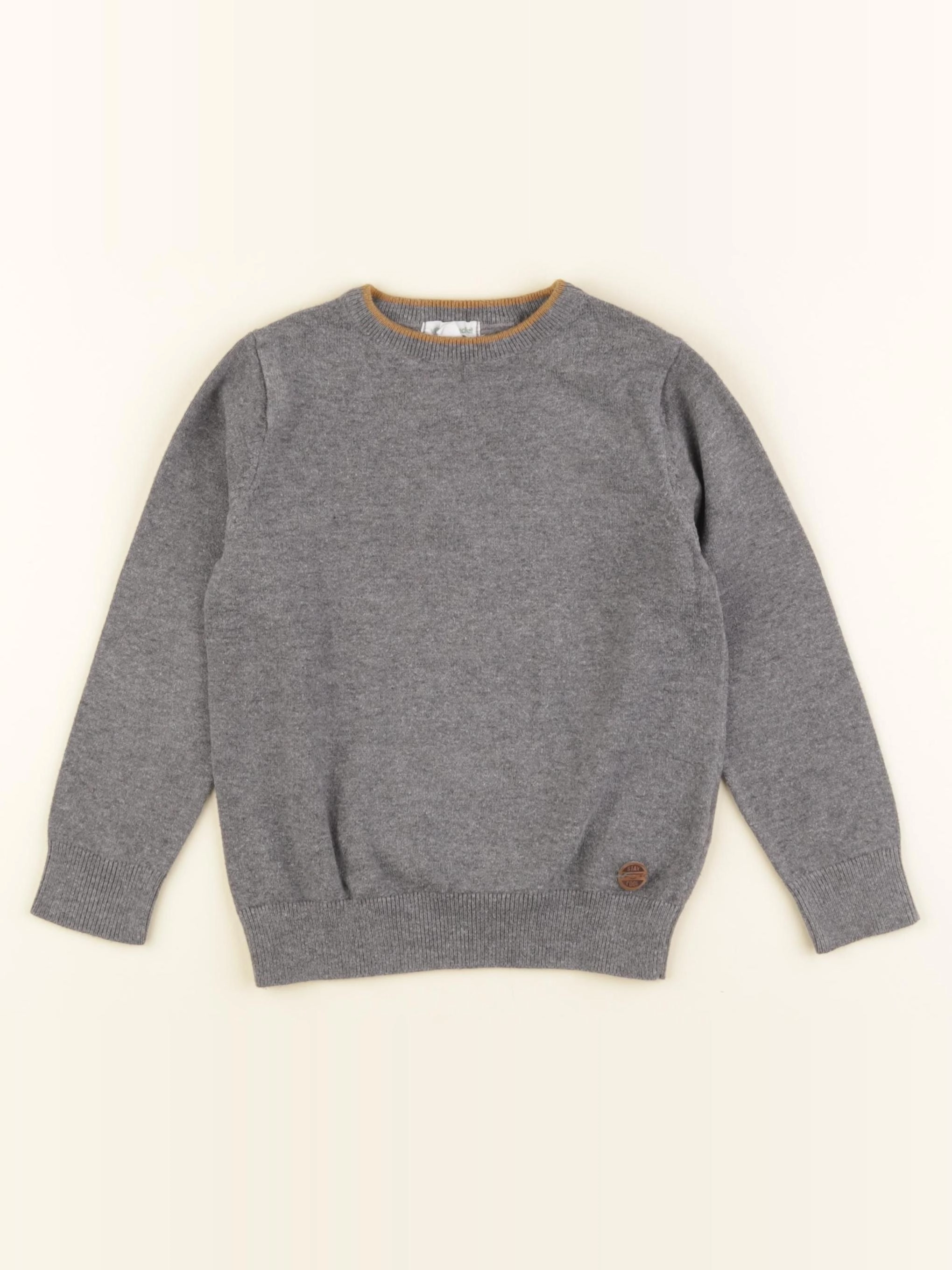 Vertbaudet - pull gris - 4 ans