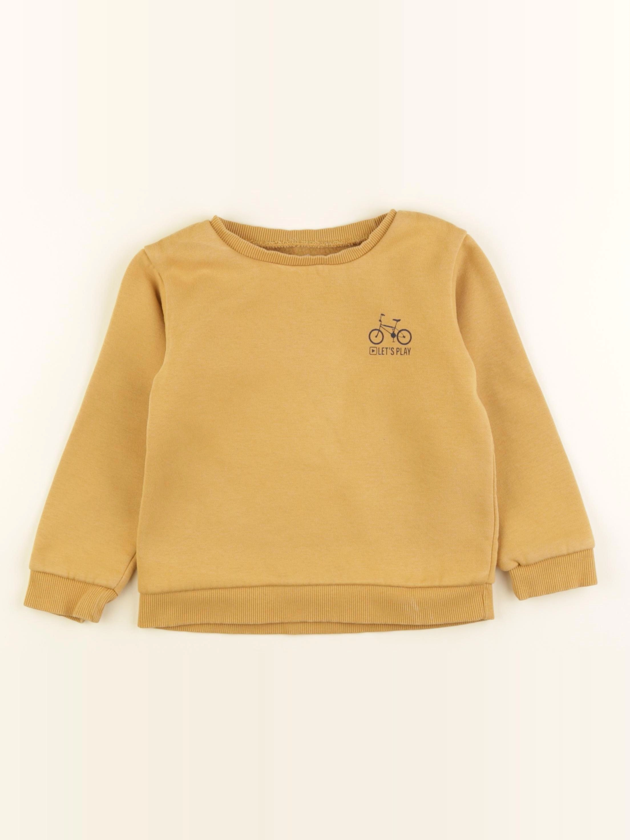 Vertbaudet - sweat jaune - 4 ans