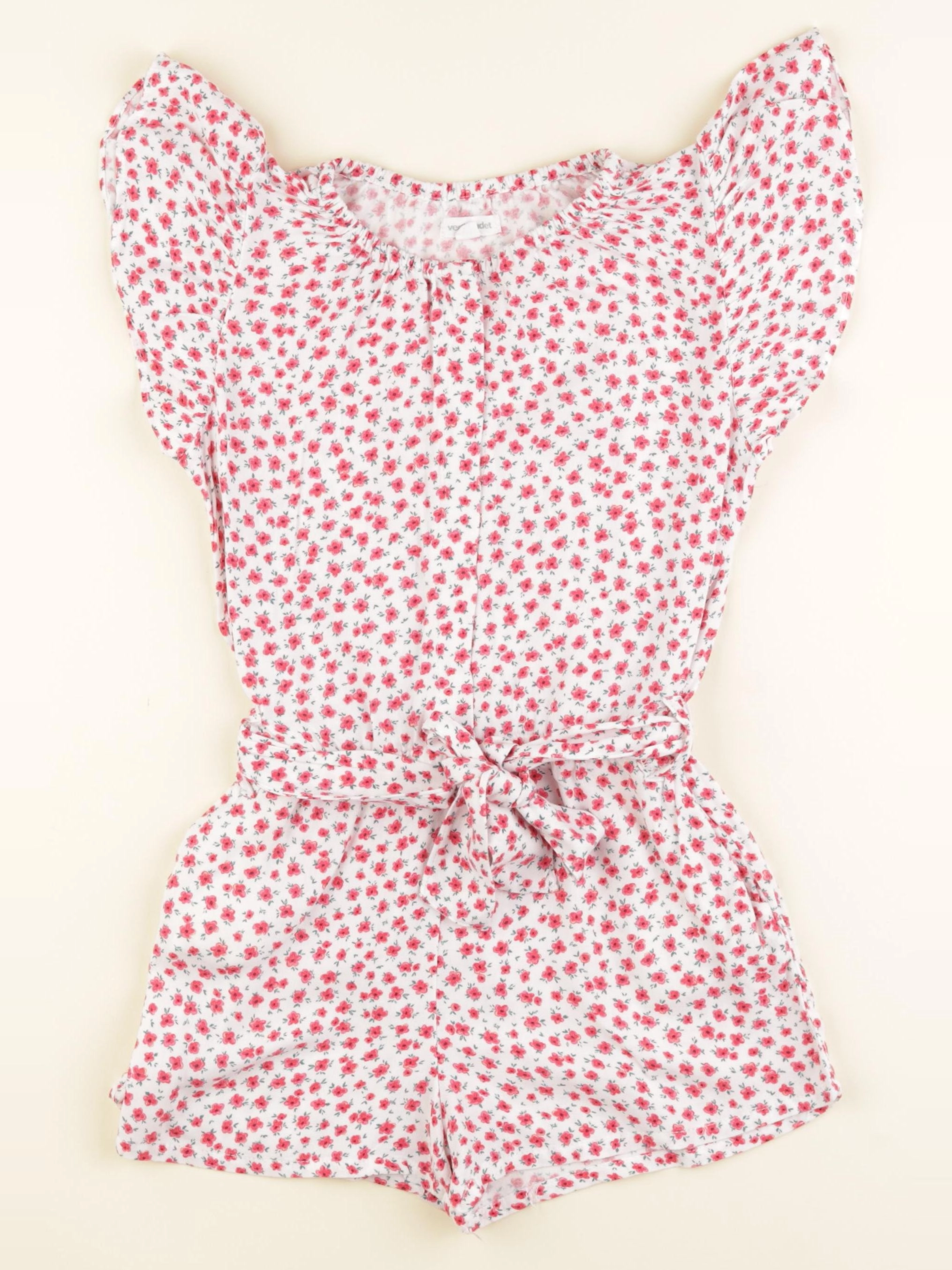 Vertbaudet - combinaison blanc, rose - 8 ans