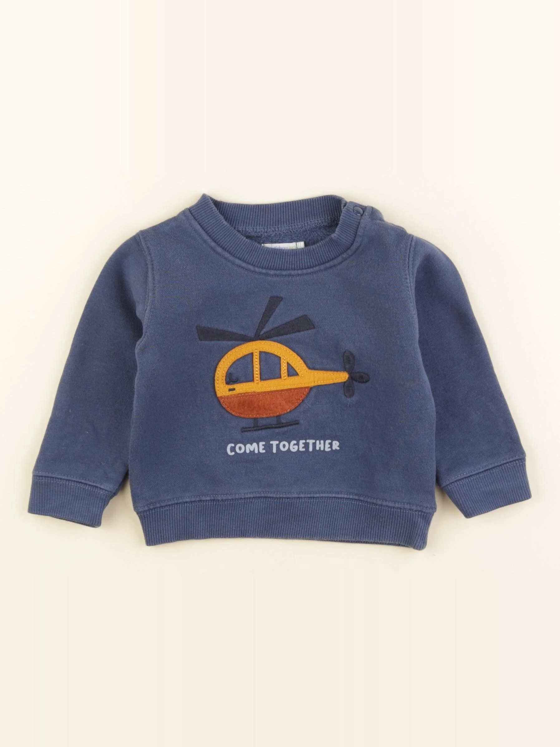 Boutchou - sweat bleu - 9 mois