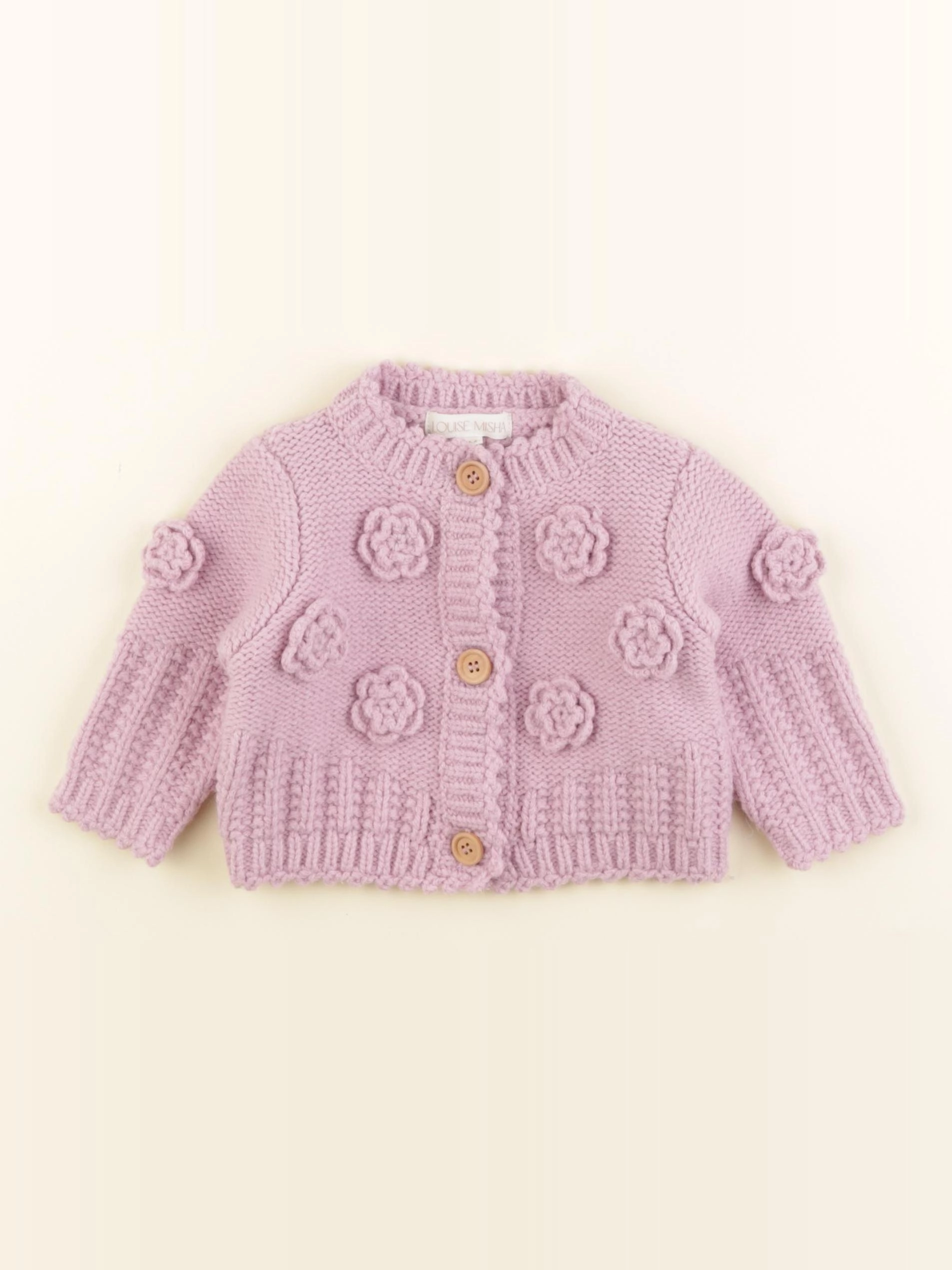 Louise Misha - gilet violet - 9 mois