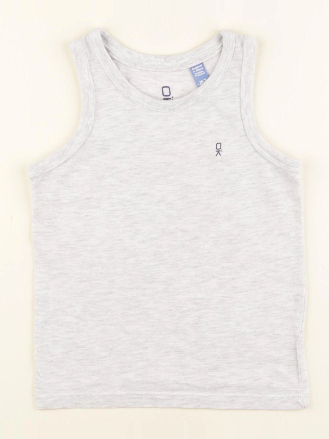 Okaidi - maillot de corps gris - 3 ans