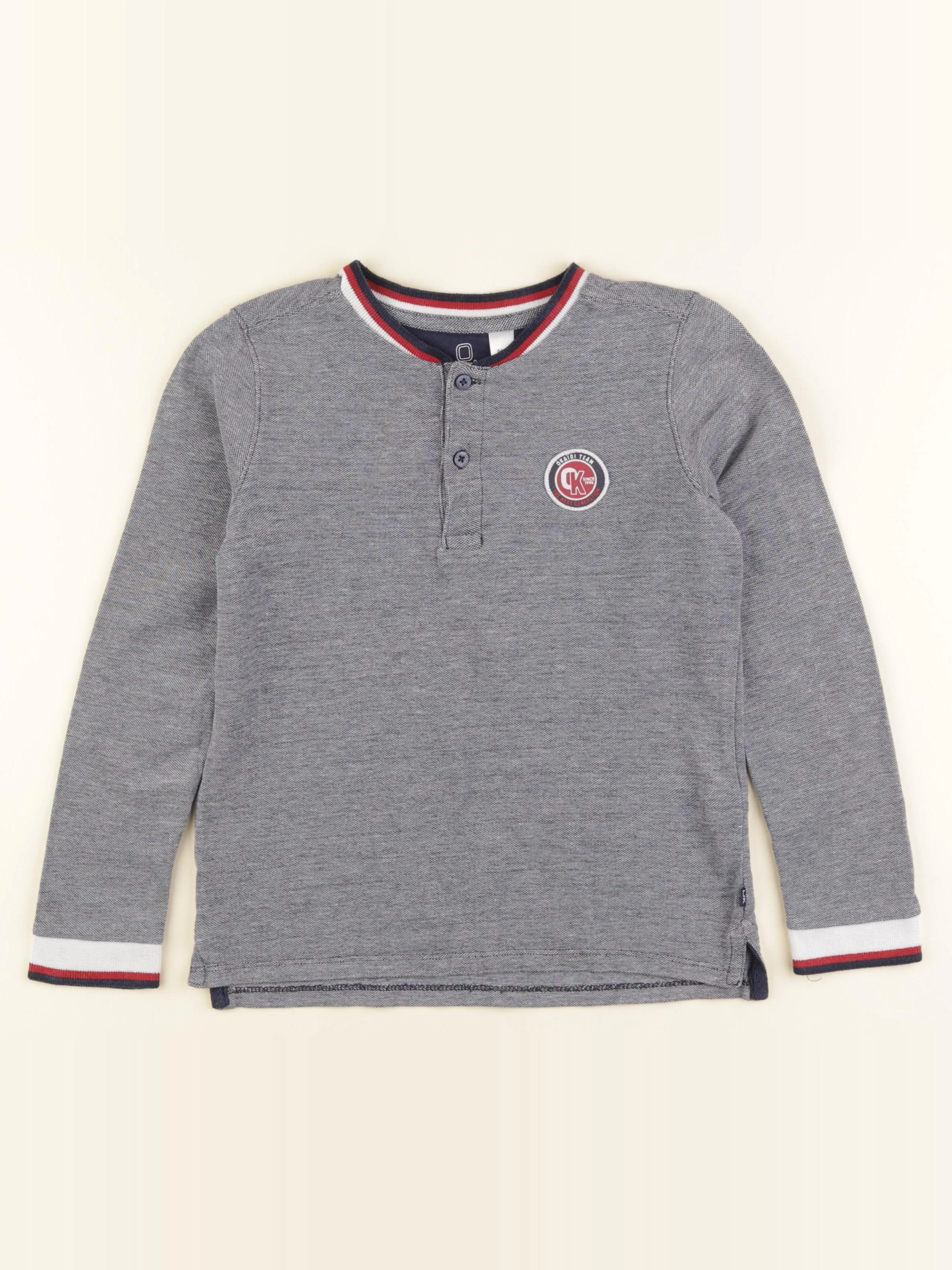 Okaidi - tee-shirt gris - 8 ans