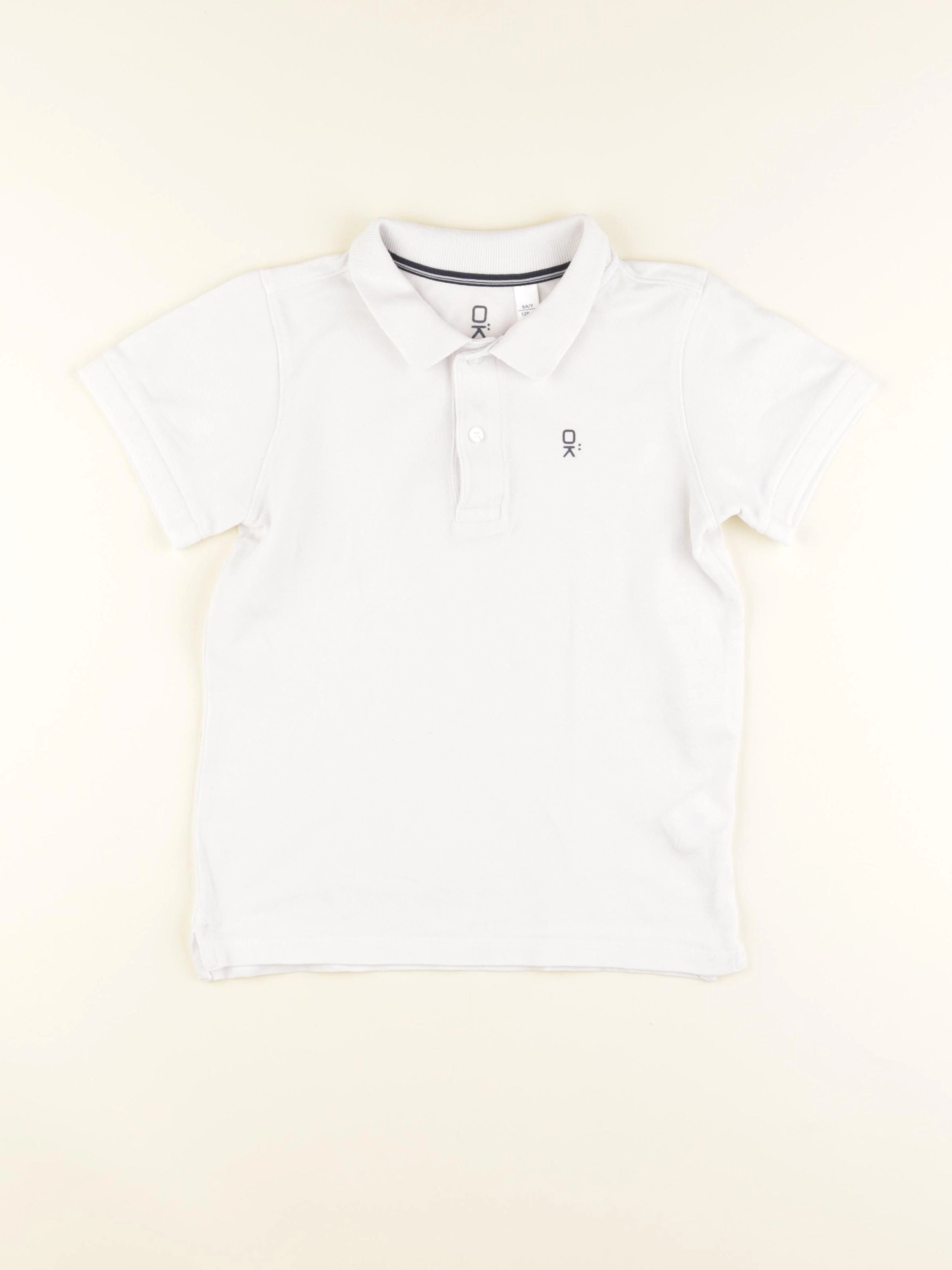 Okaidi - polo blanc - 8 ans