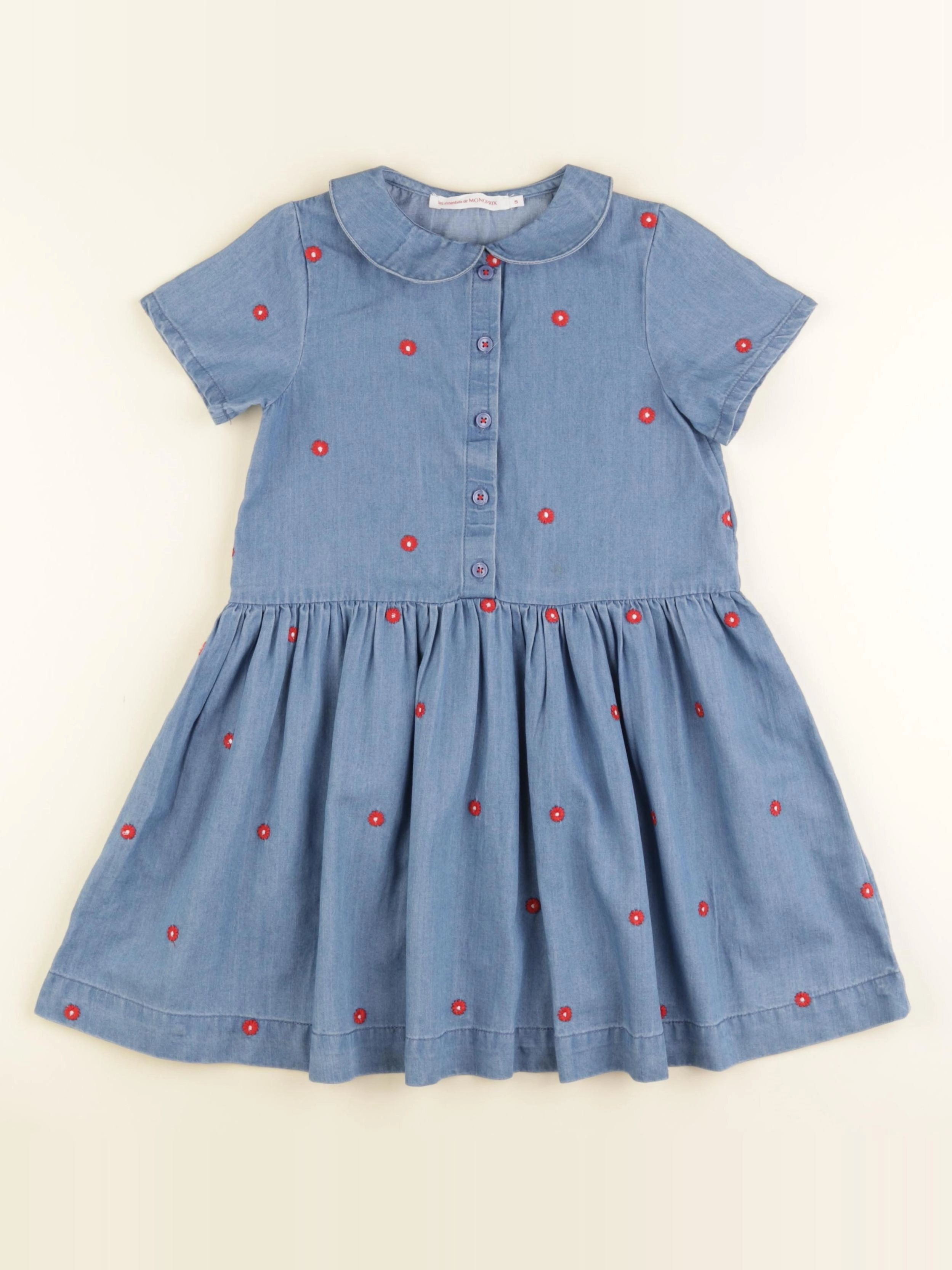 Monoprix - robe bleu - 5 ans