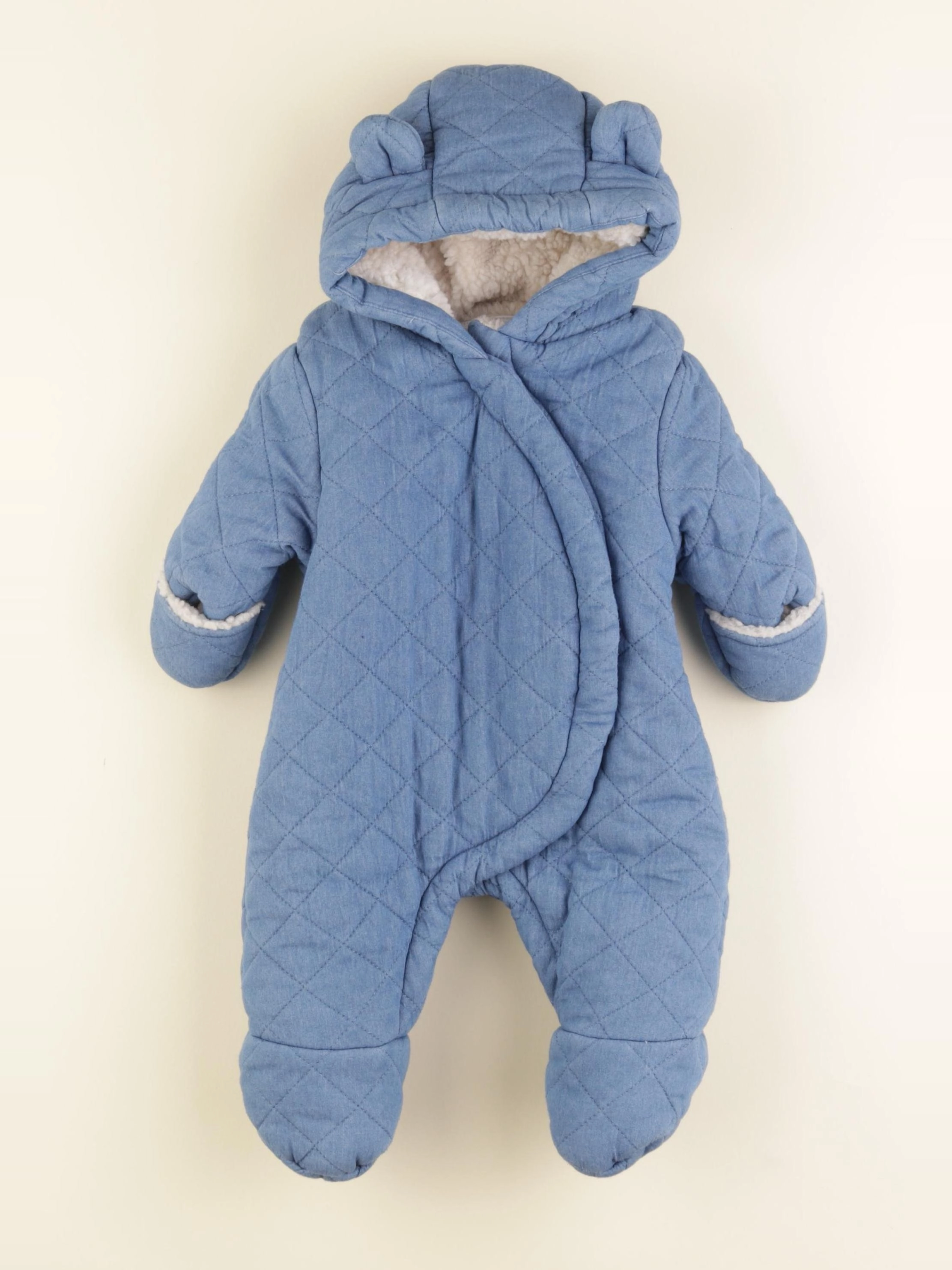 Vertbaudet - combi-pilote bleu - 3 mois