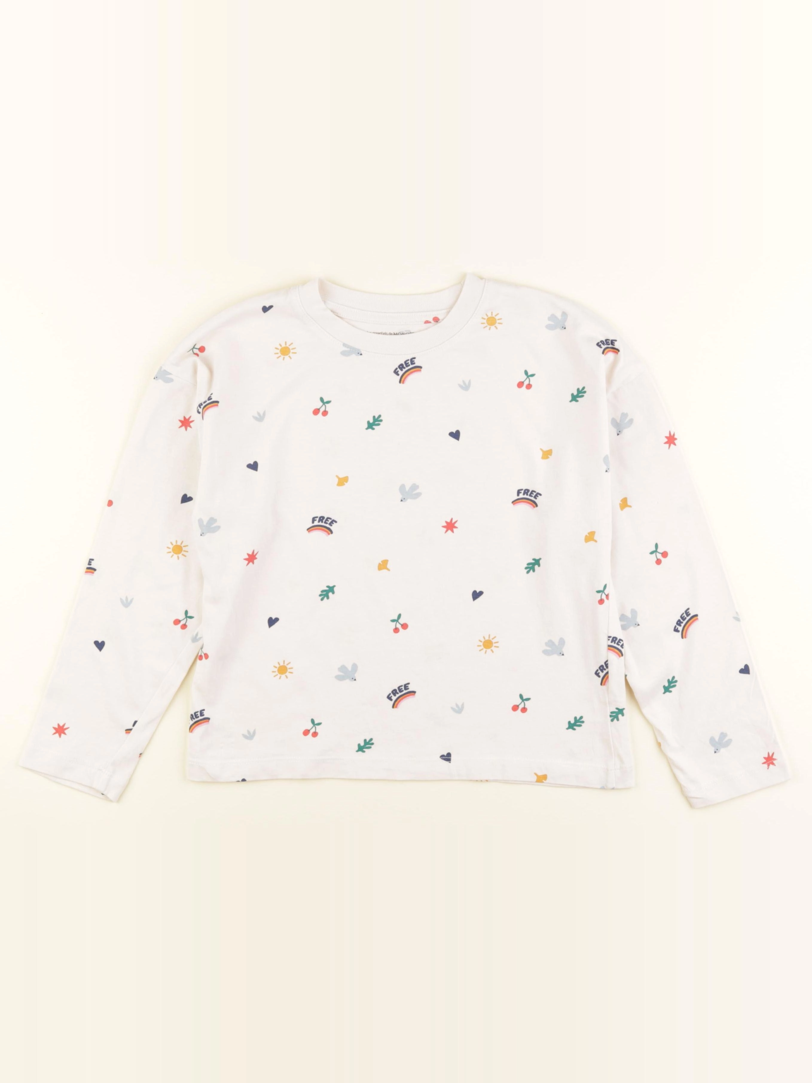 Monoprix - tee-shirt blanc - 8 ans