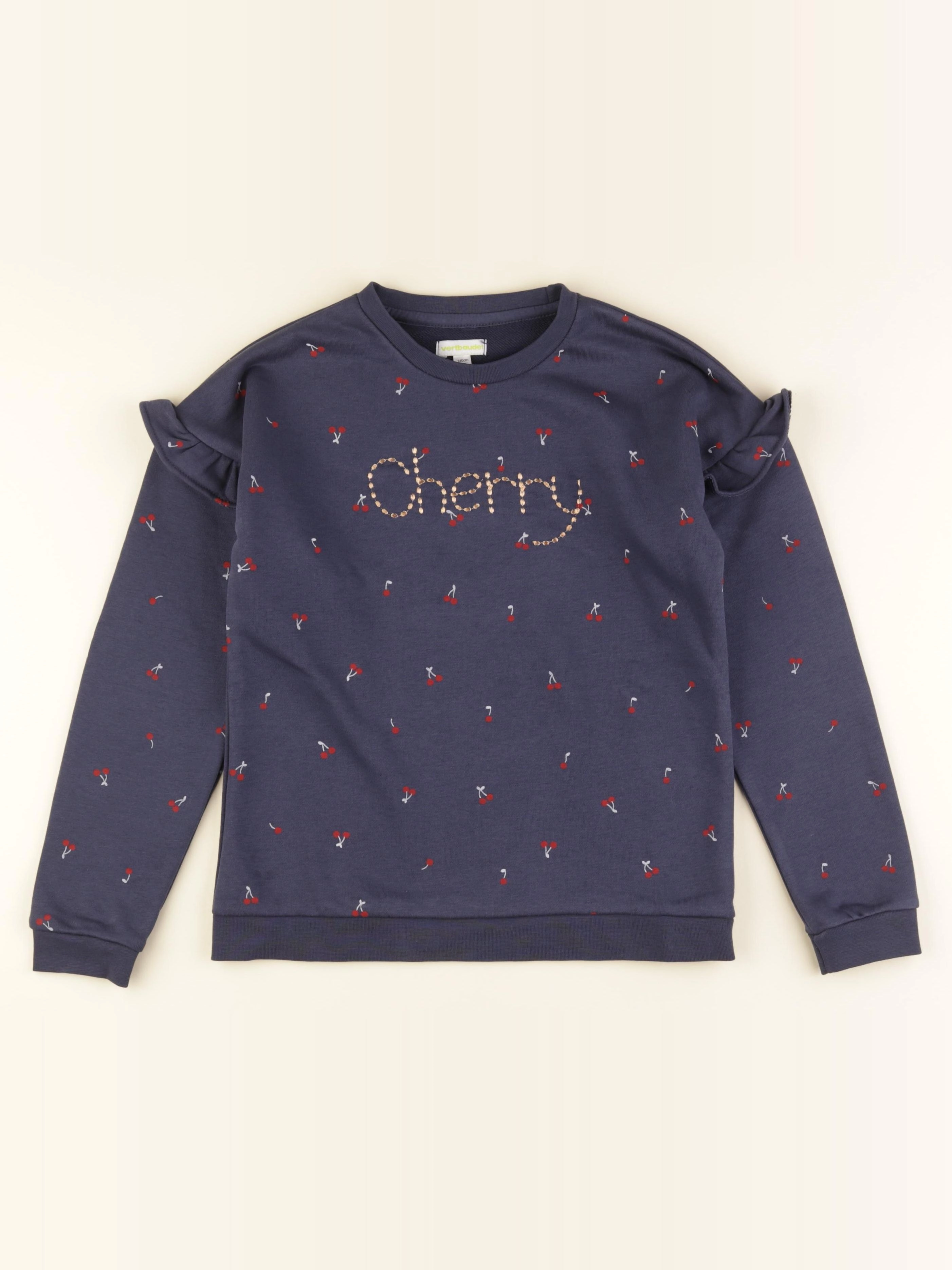 Vertbaudet - sweat bleu - 10 ans