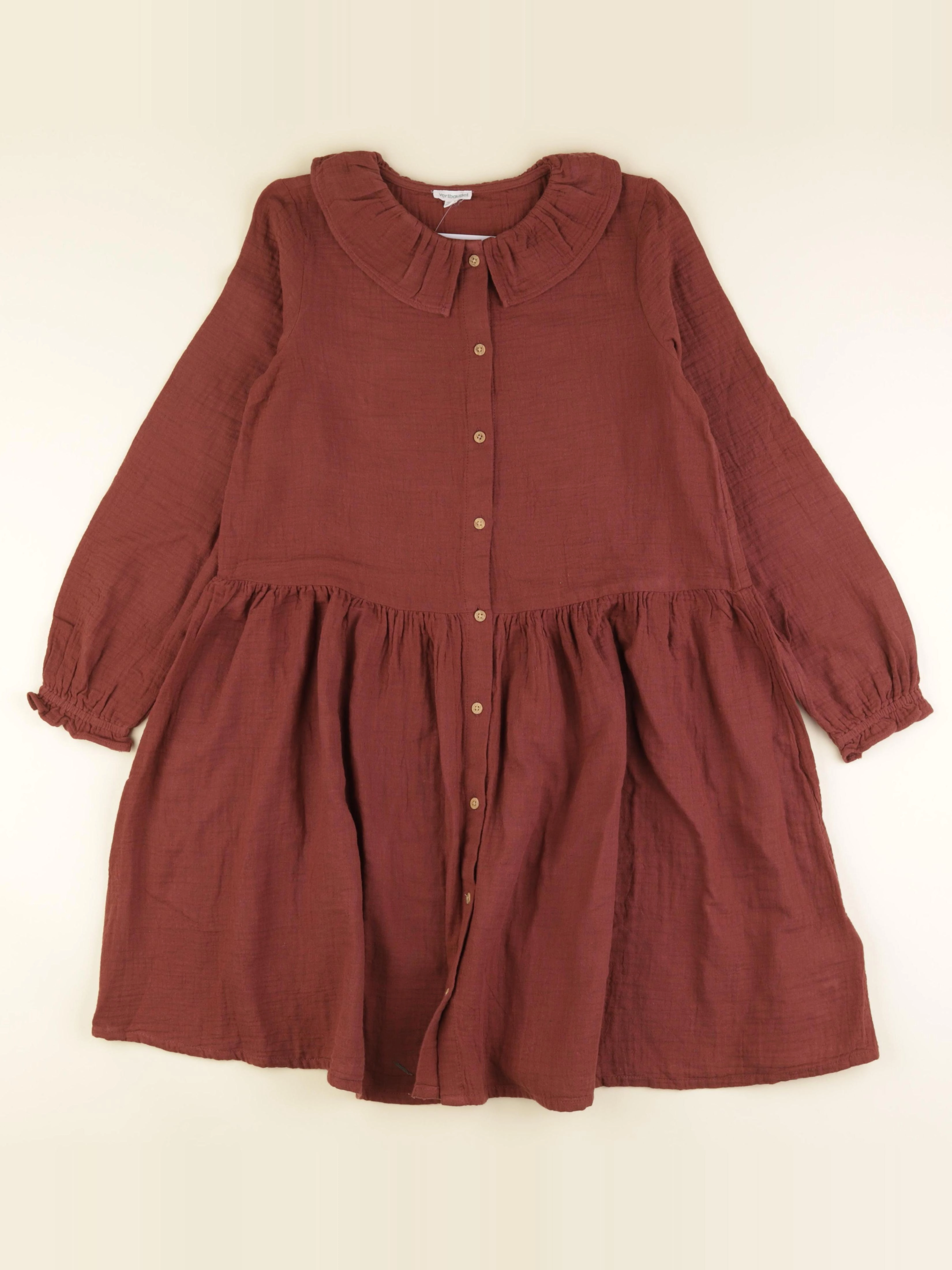 Vertbaudet - robe marron - 12 ans