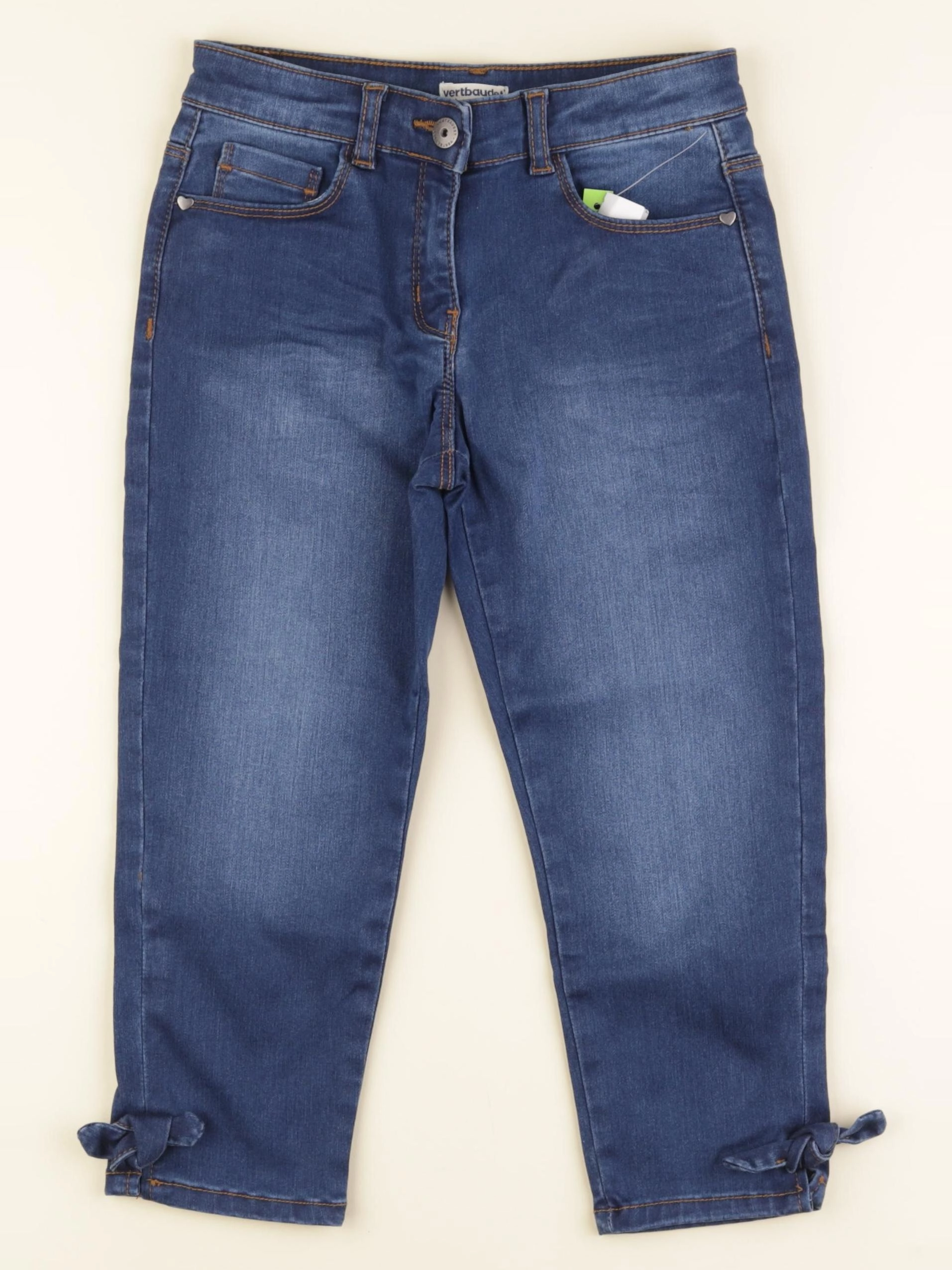 Vertbaudet - pantacourt bleu - 9 ans