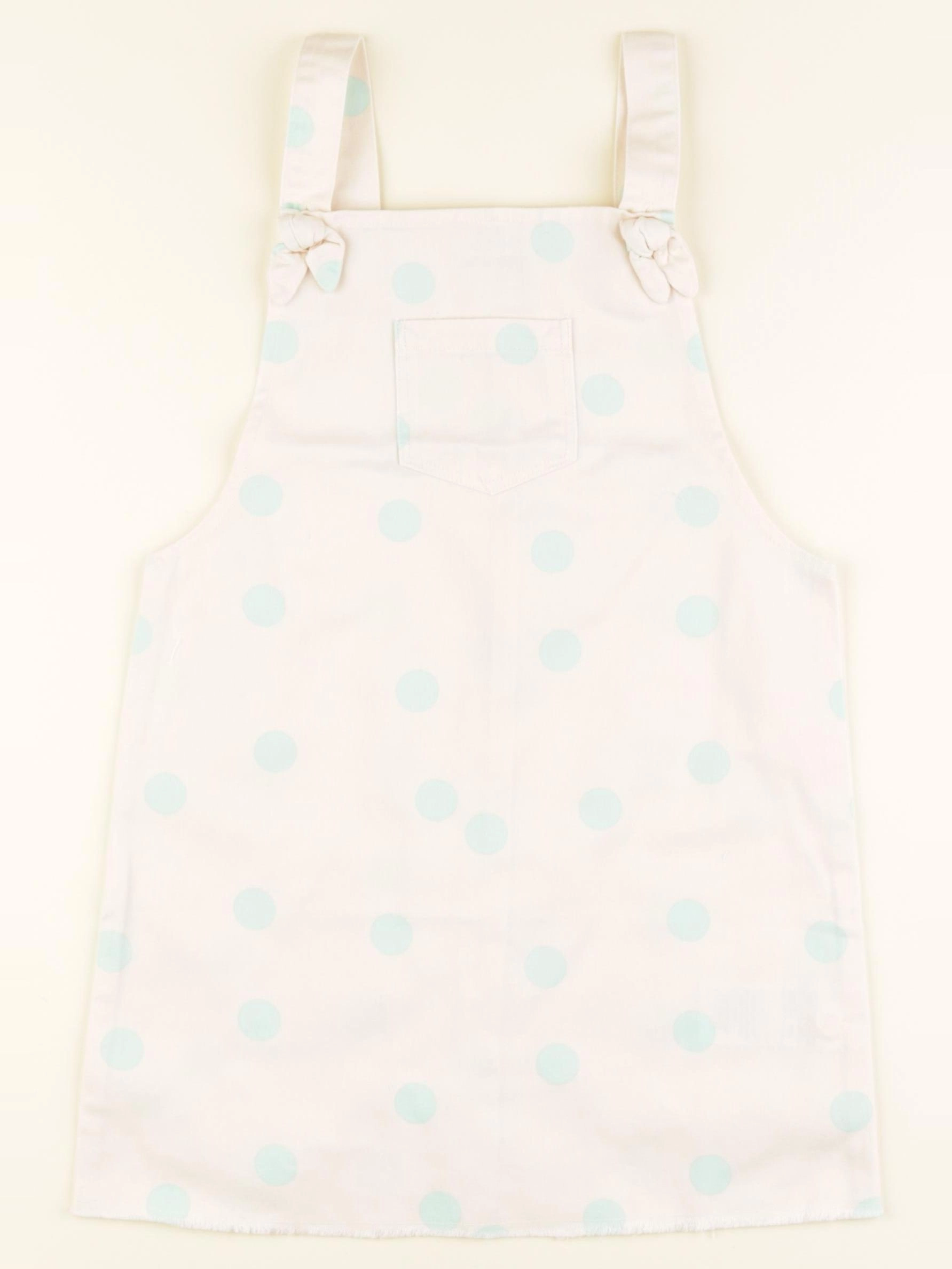 Vertbaudet - robe beige, vert - 5 ans