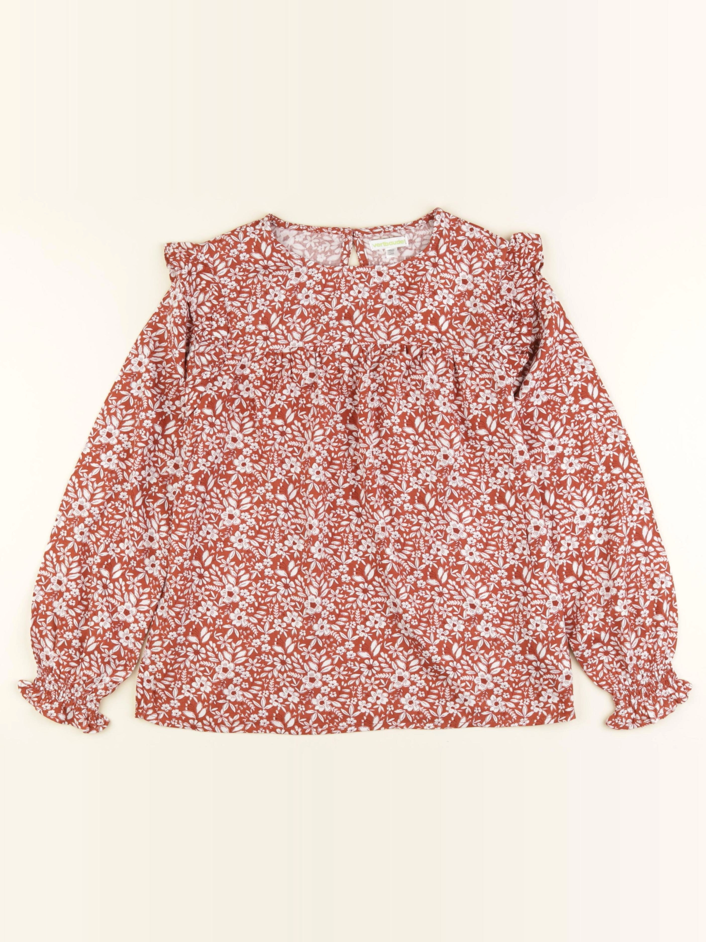 Vertbaudet - blouse marron - 10 ans