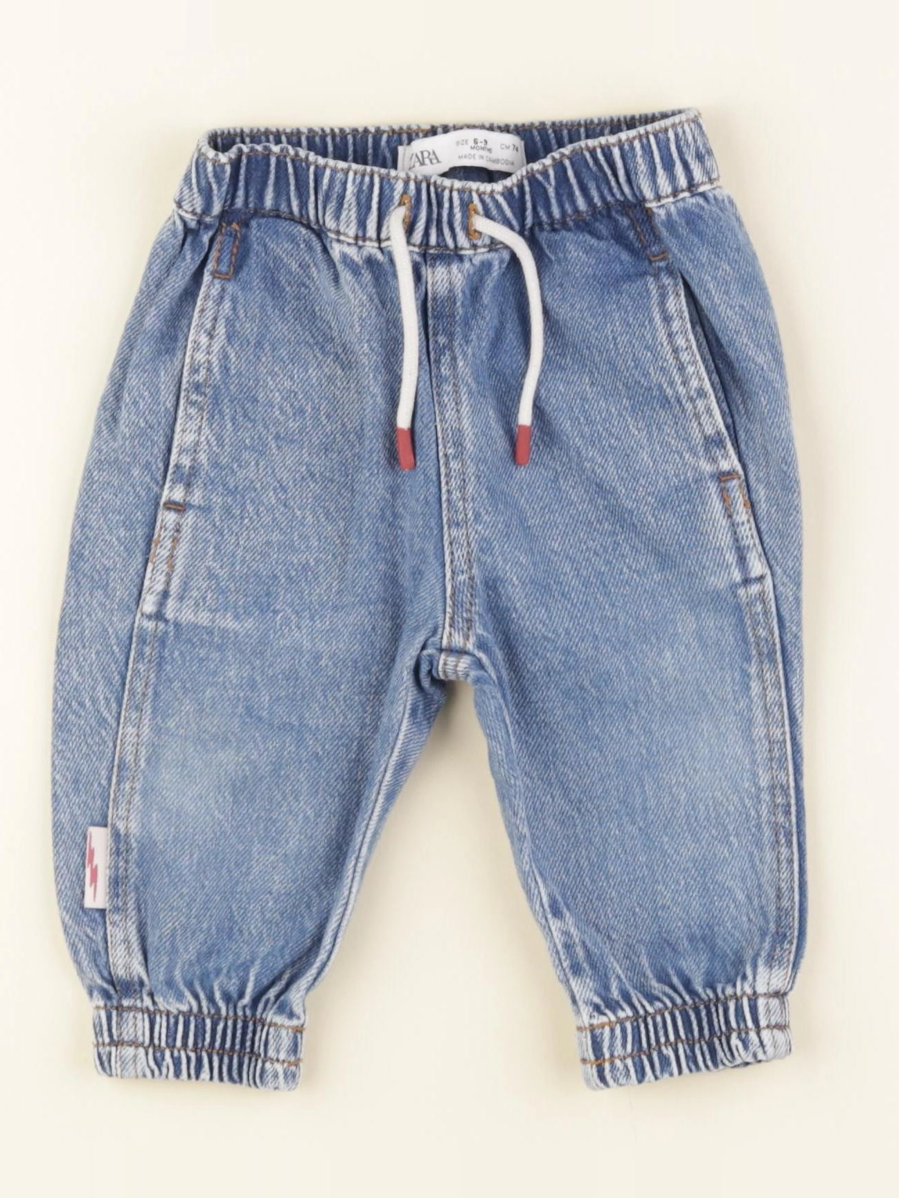 Zara - jean bleu - 6/9 mois