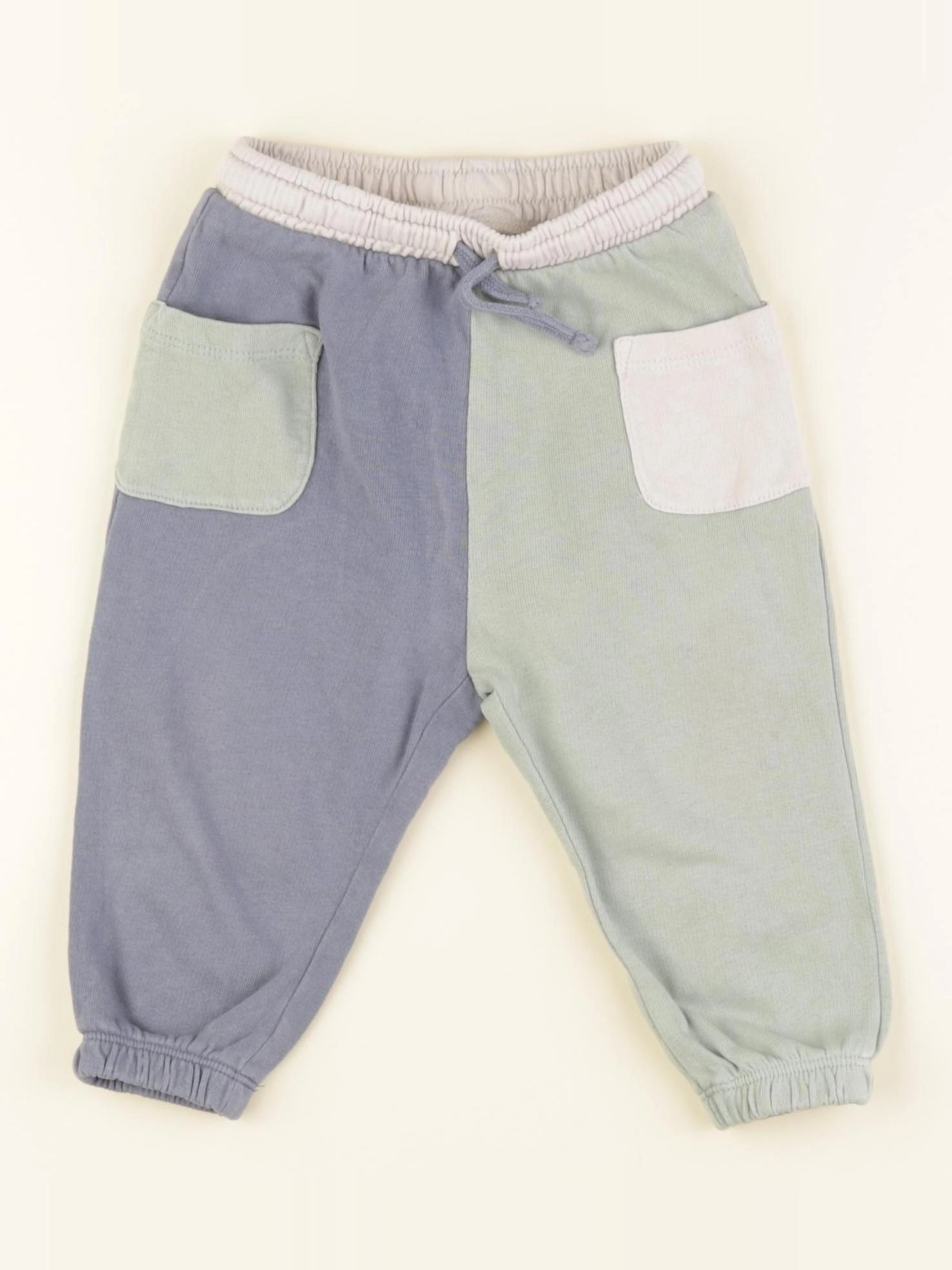 H&M - jogging bleu, vert - 9 mois