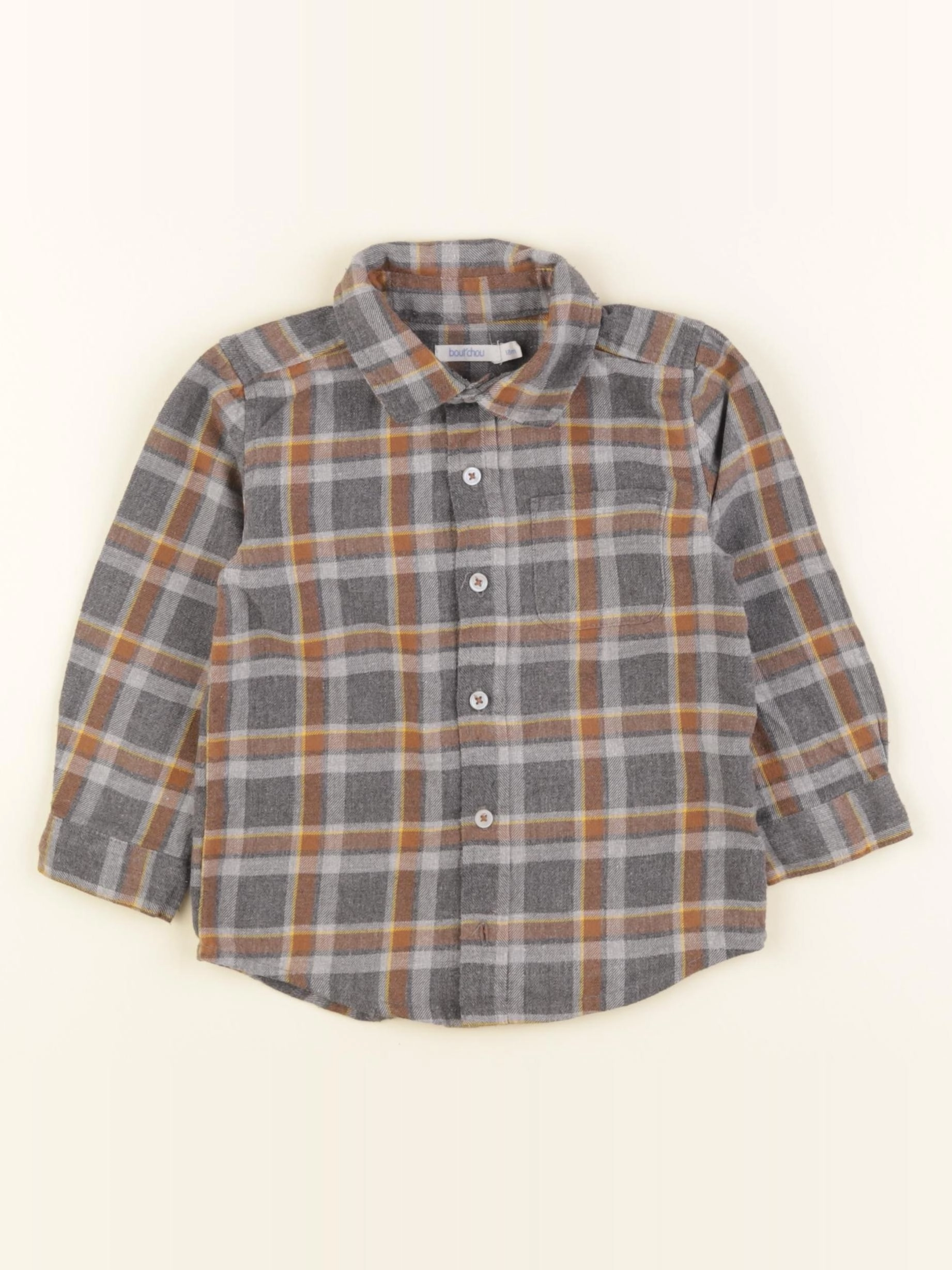 Boutchou - chemise gris - 18 mois