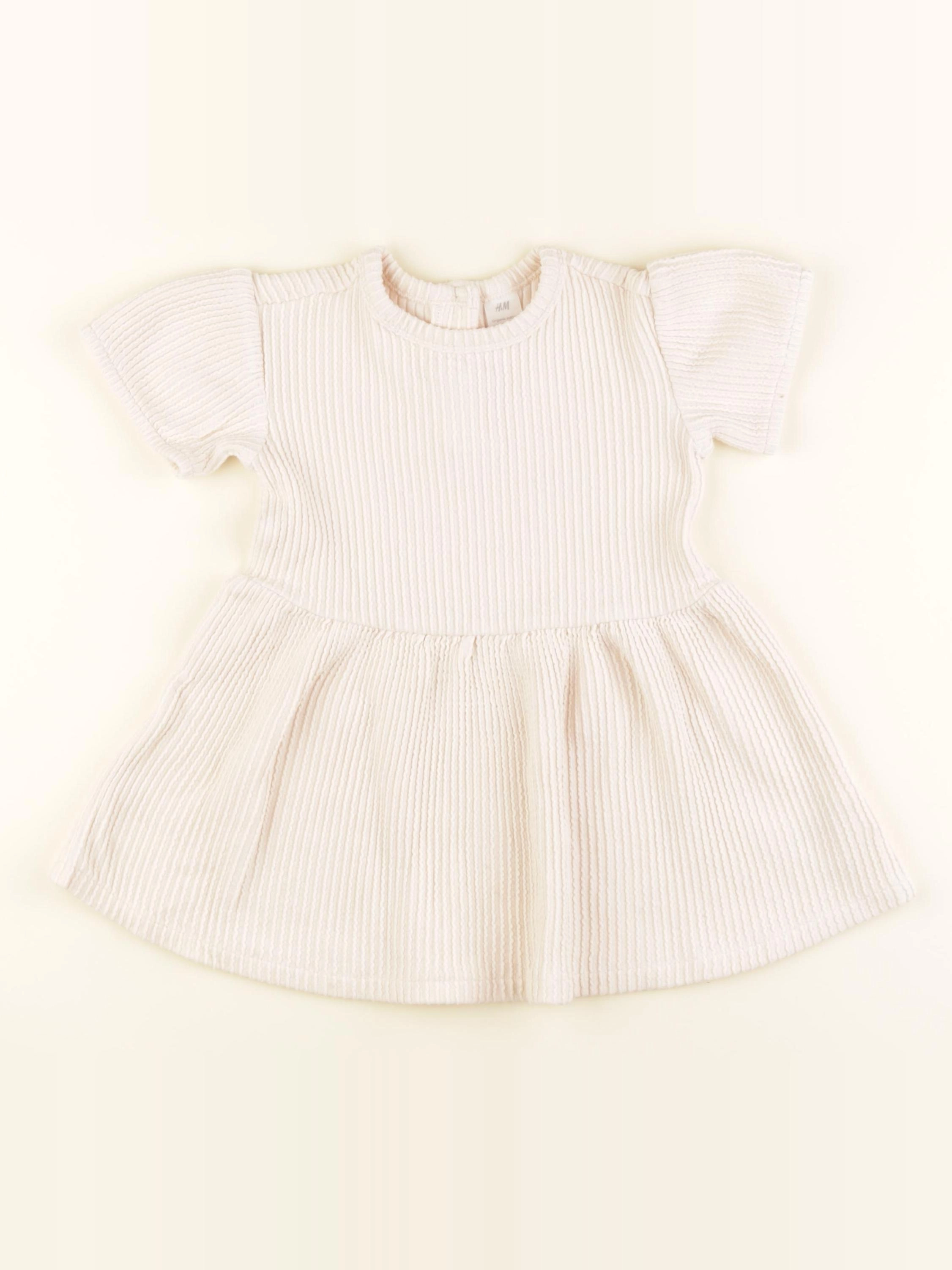 H&M - robe beige - 18/24 mois