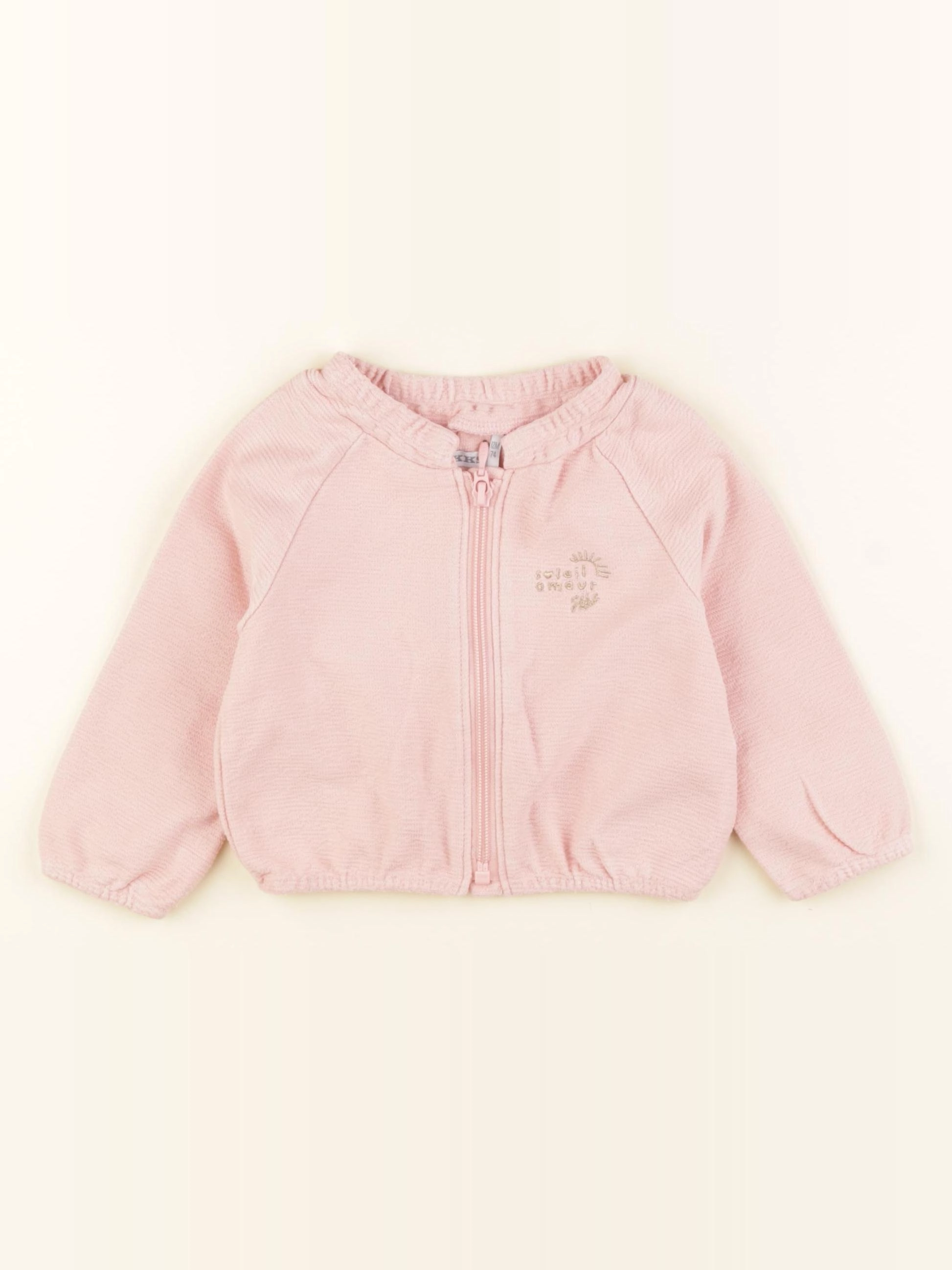 IKKS - veste rose, or - 12 mois