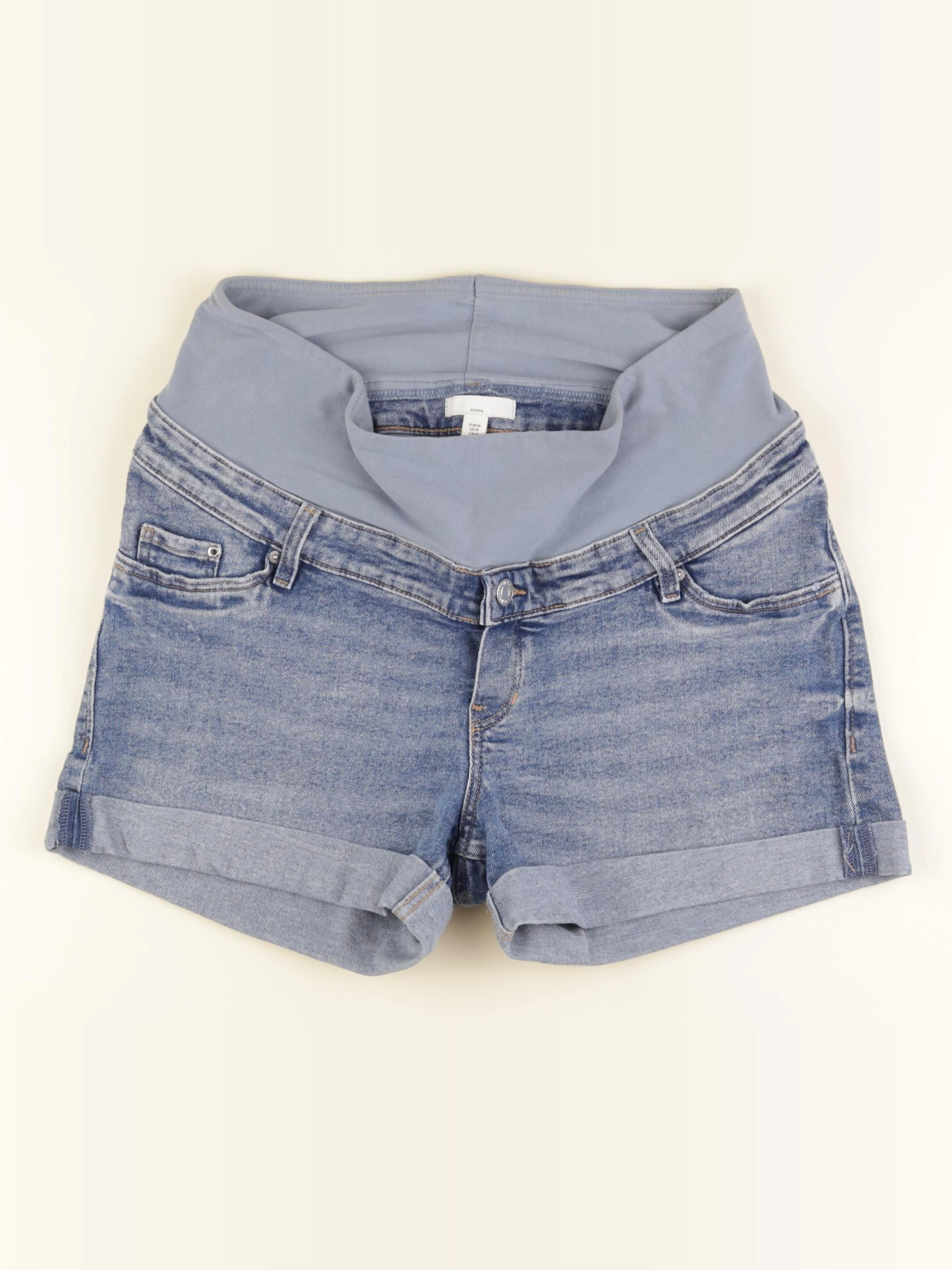 H&M - short grossesse bleu - m