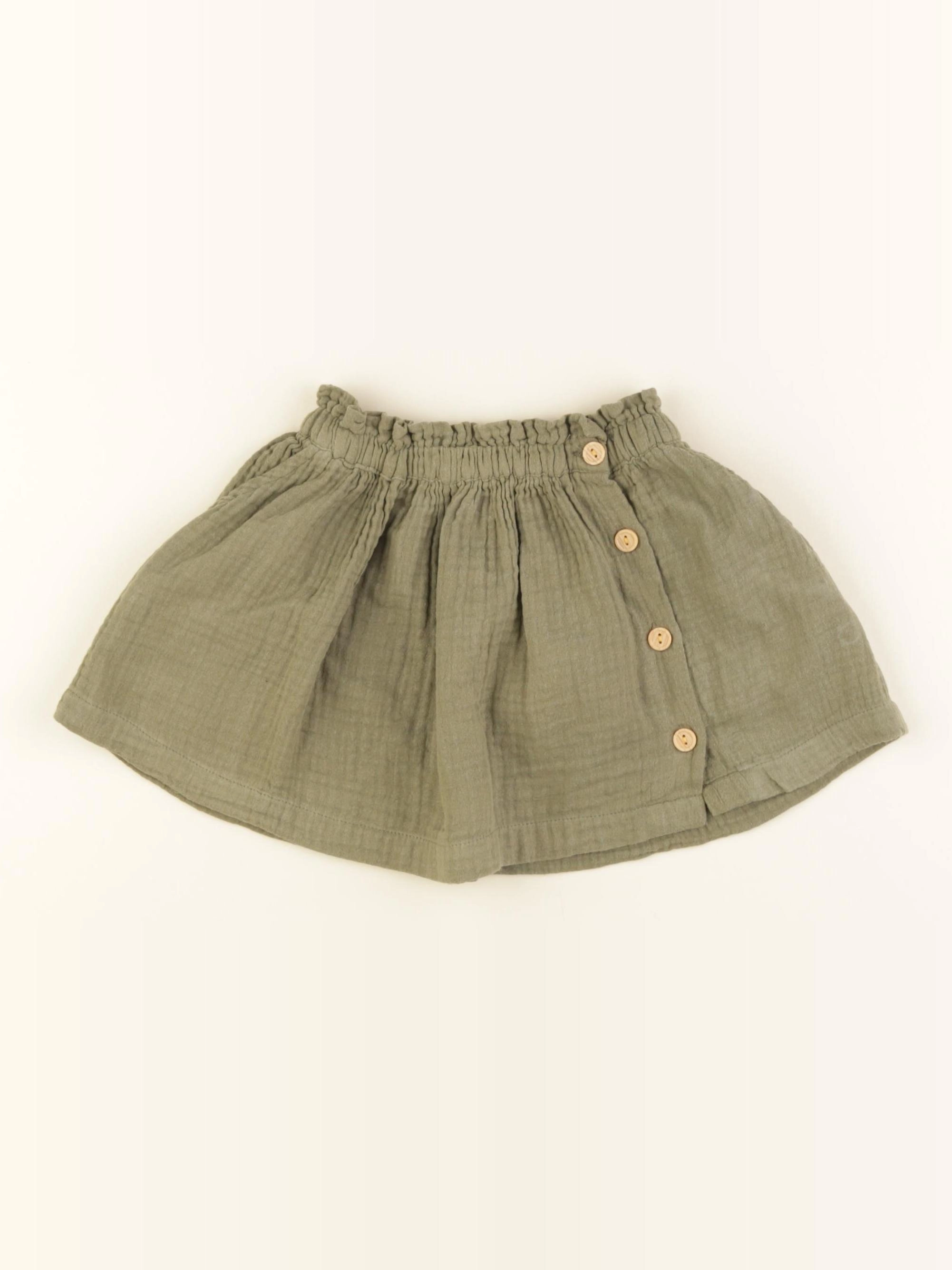 Vertbaudet - jupe vert - 18 mois