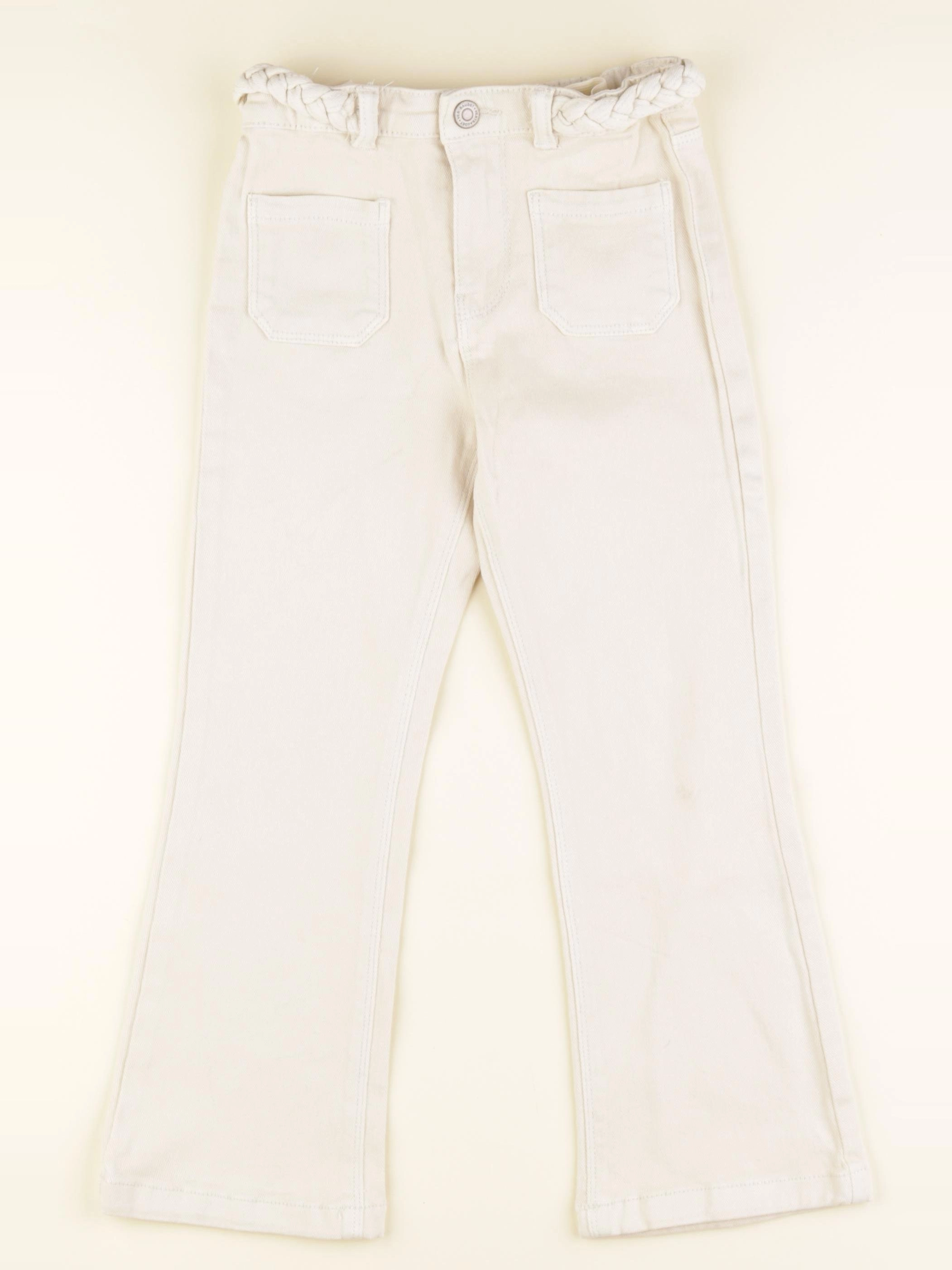 Vertbaudet - jean beige - 6 ans