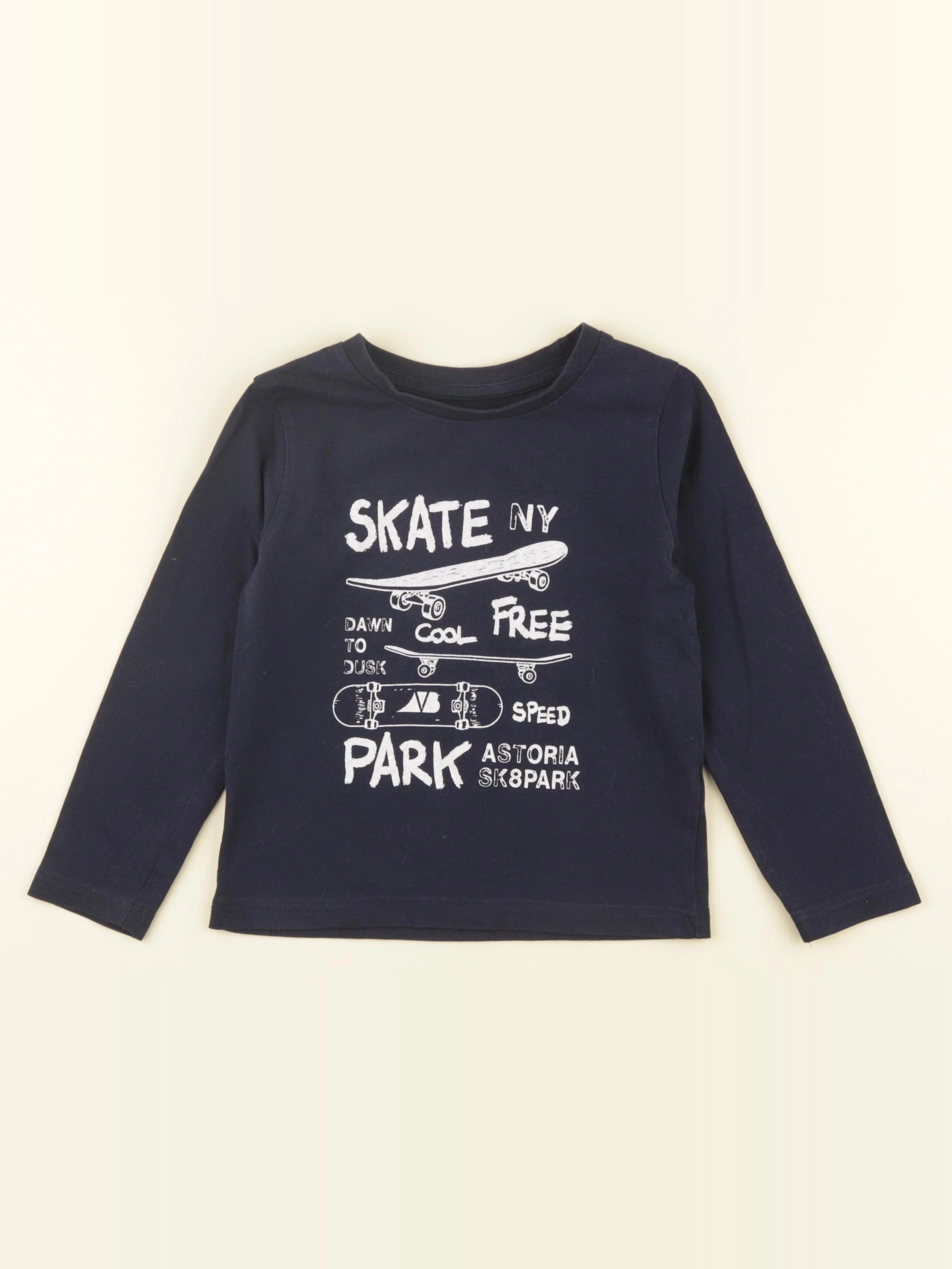 Vertbaudet - tee-shirt bleu - 4 ans