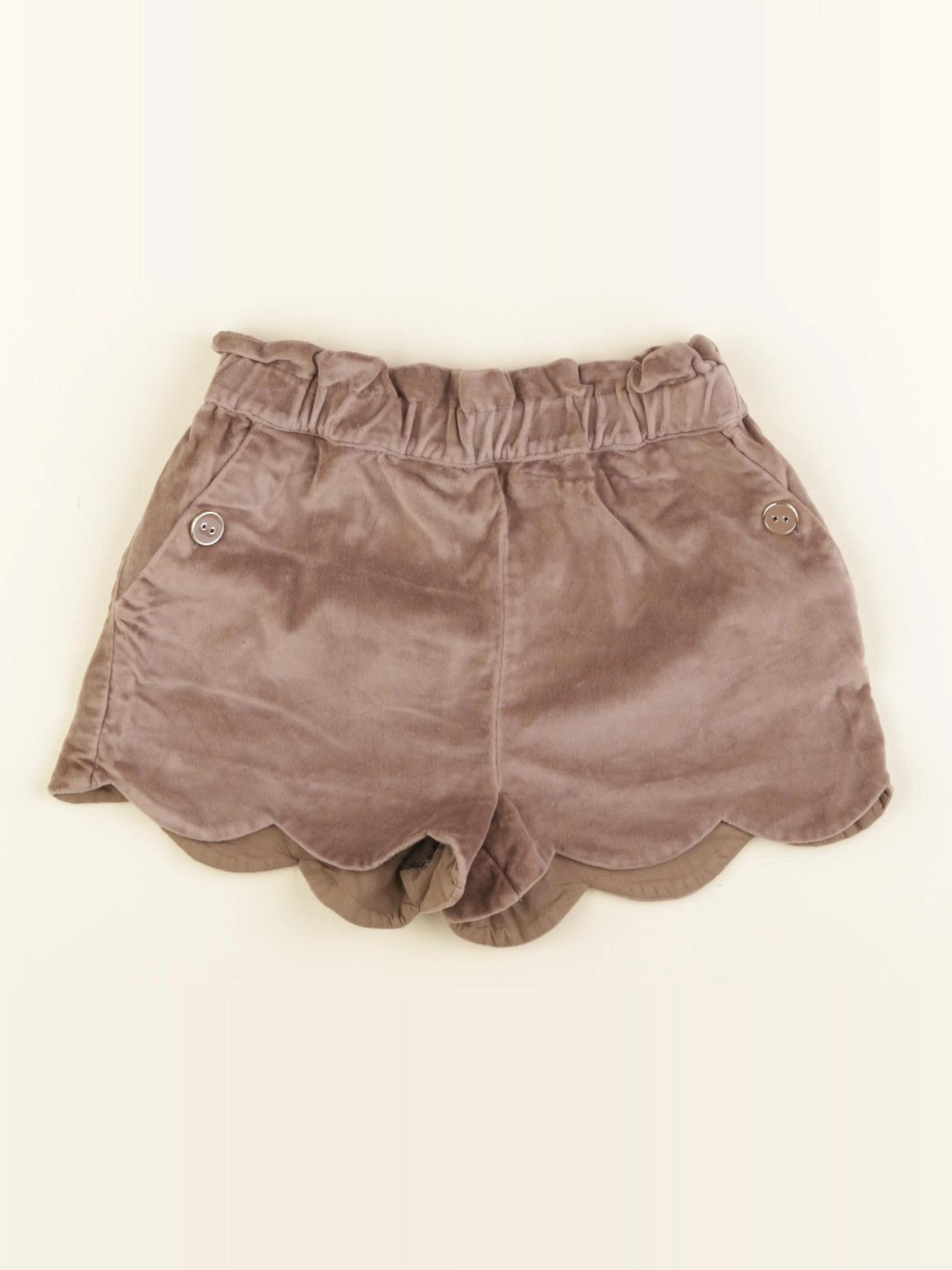 Vertbaudet - short marron - 7 ans