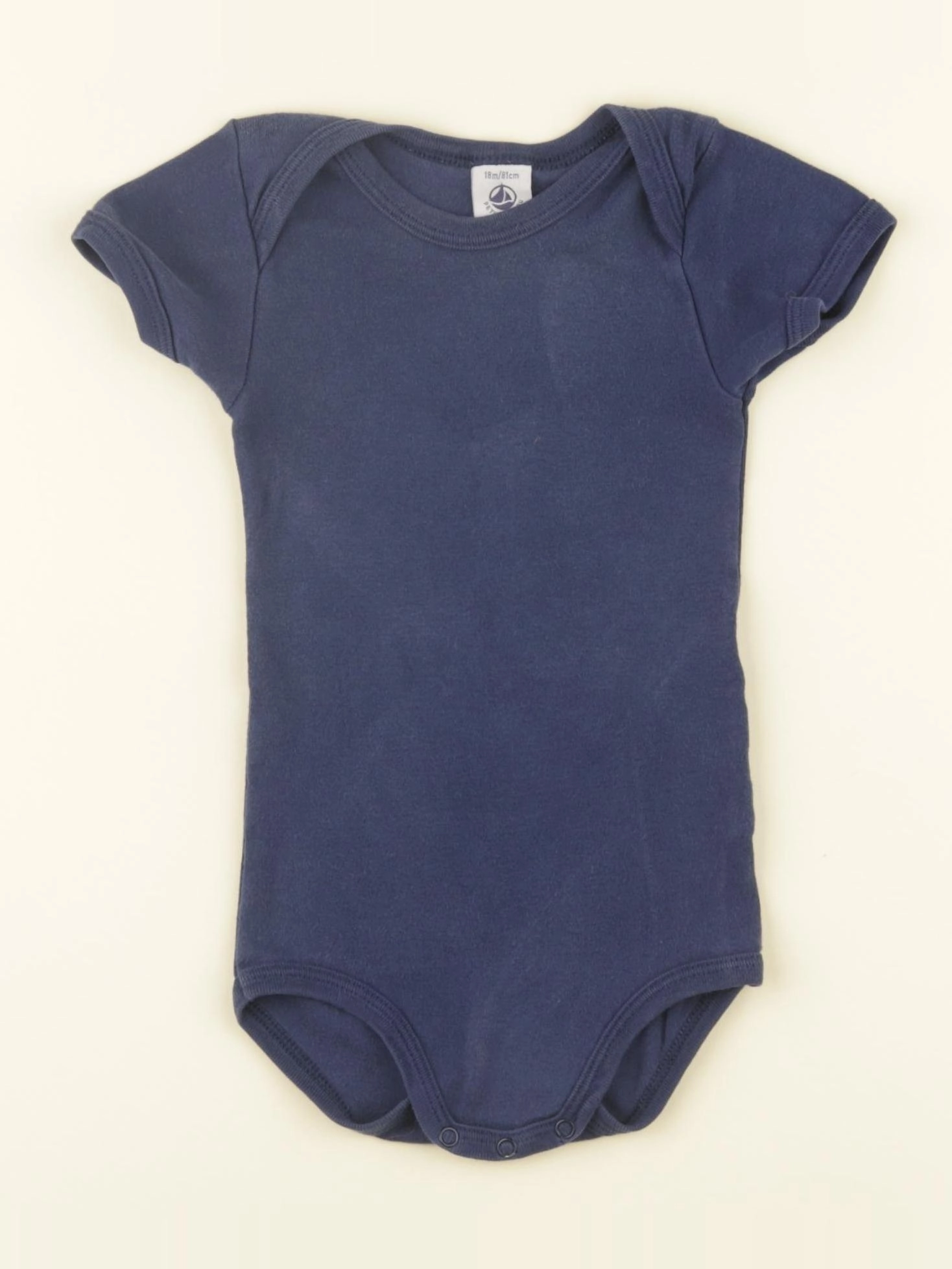 Petit Bateau - body bleu - 18 mois
