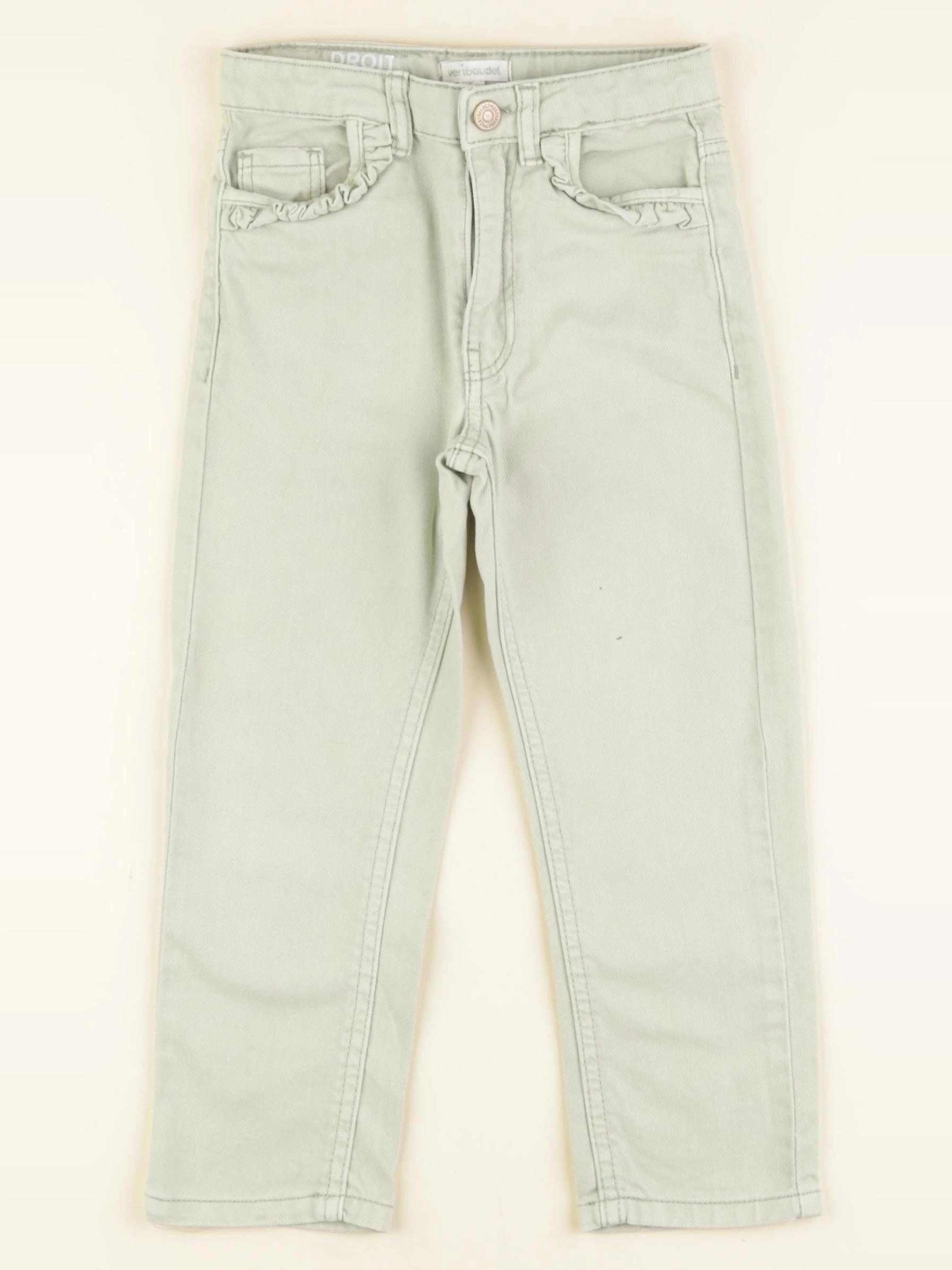 Vertbaudet - jean vert - 4 ans