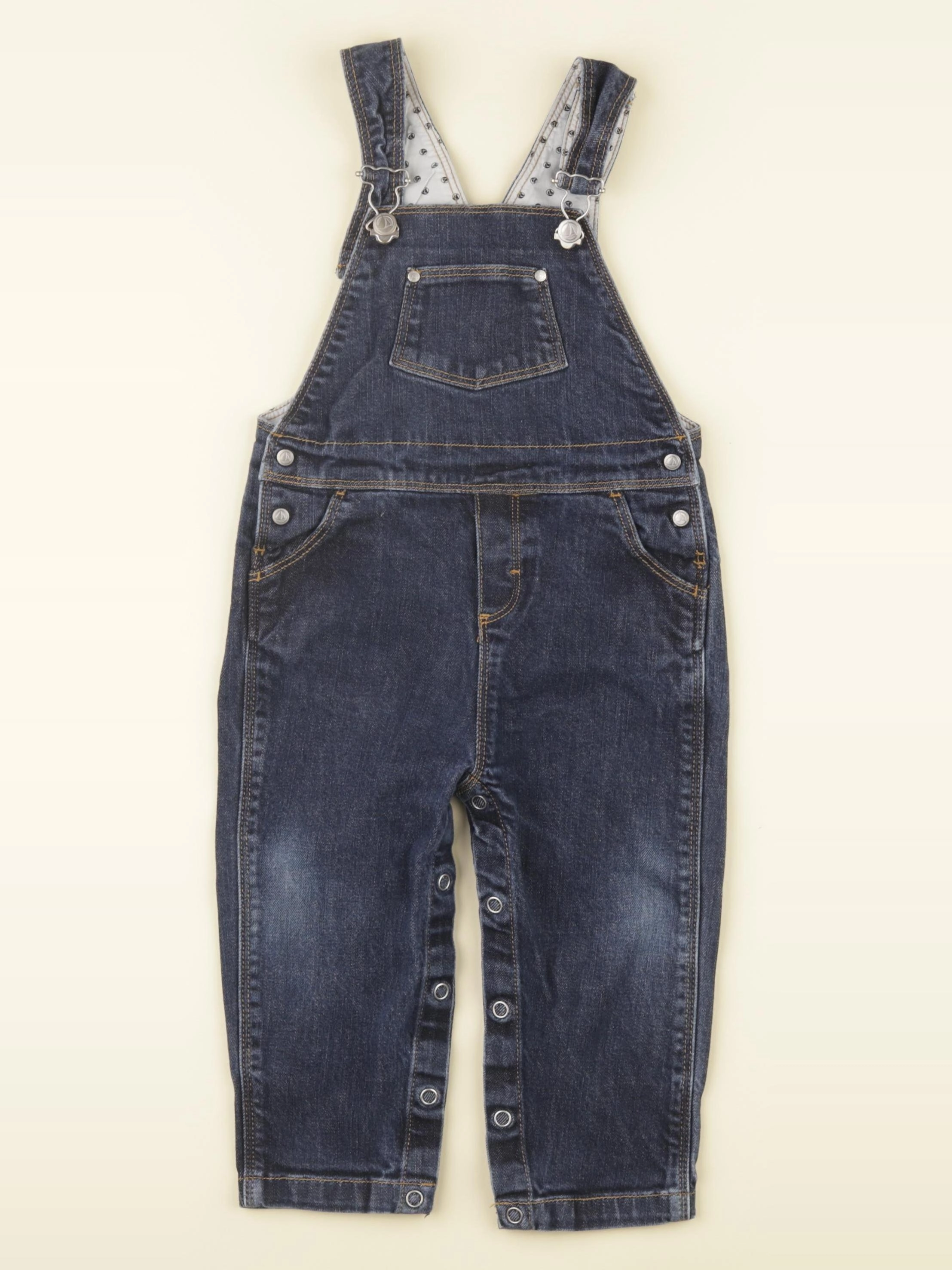 Petit Bateau - salopette bleu - 18 mois