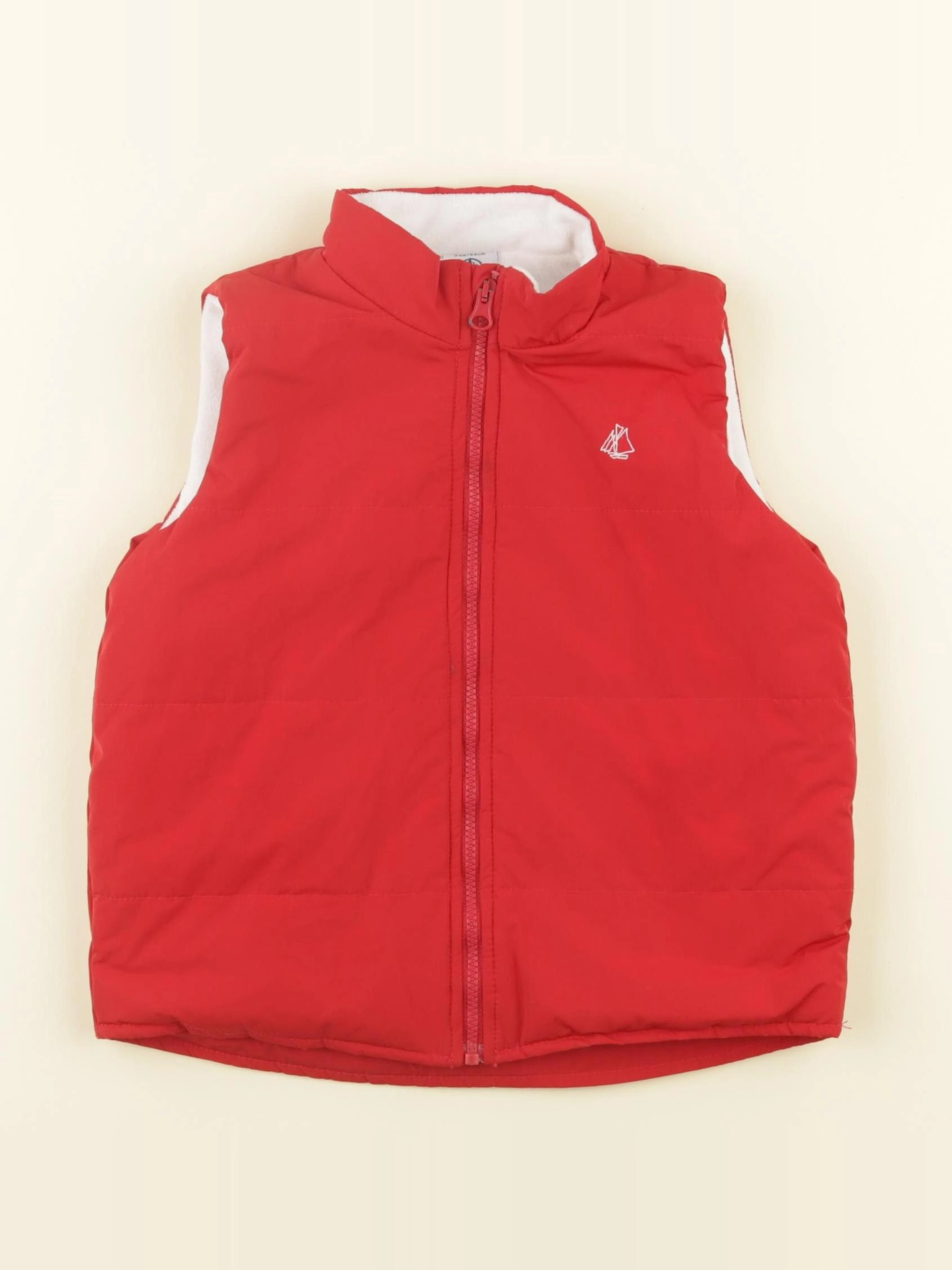 Petit Bateau - doudoune rouge - 24 mois