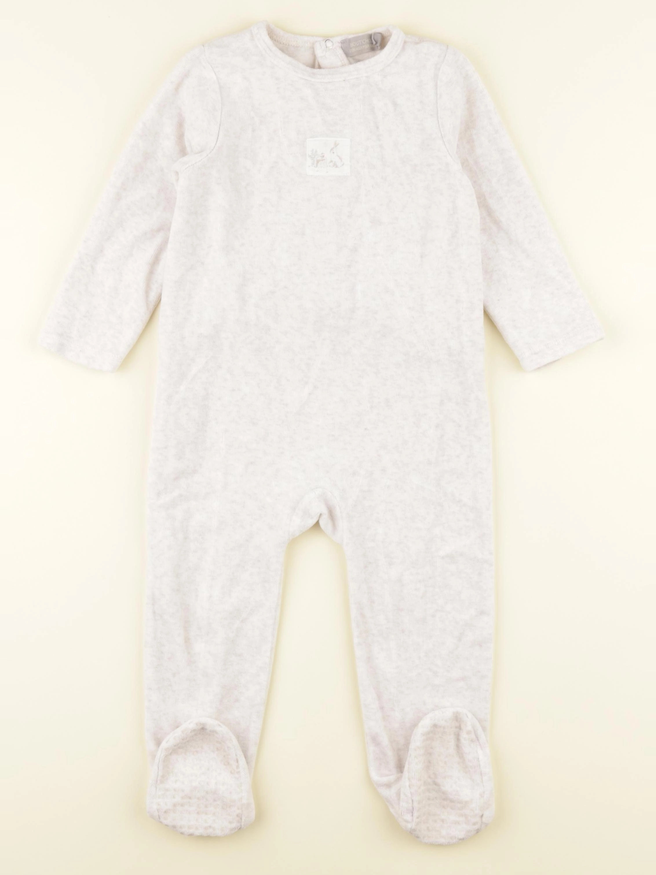 Boutchou - pyjama velours beige - 24 mois