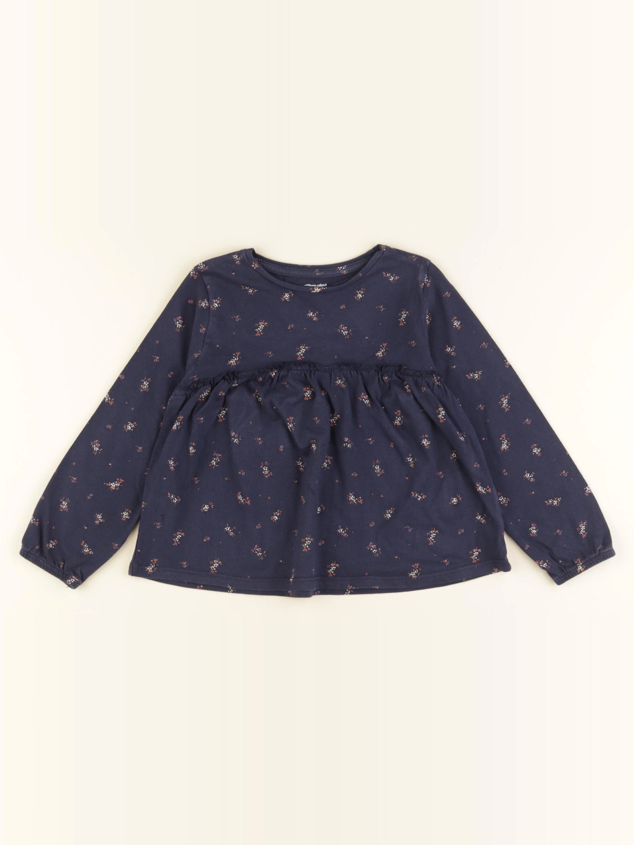 Vertbaudet - tee-shirt bleu - 4 ans