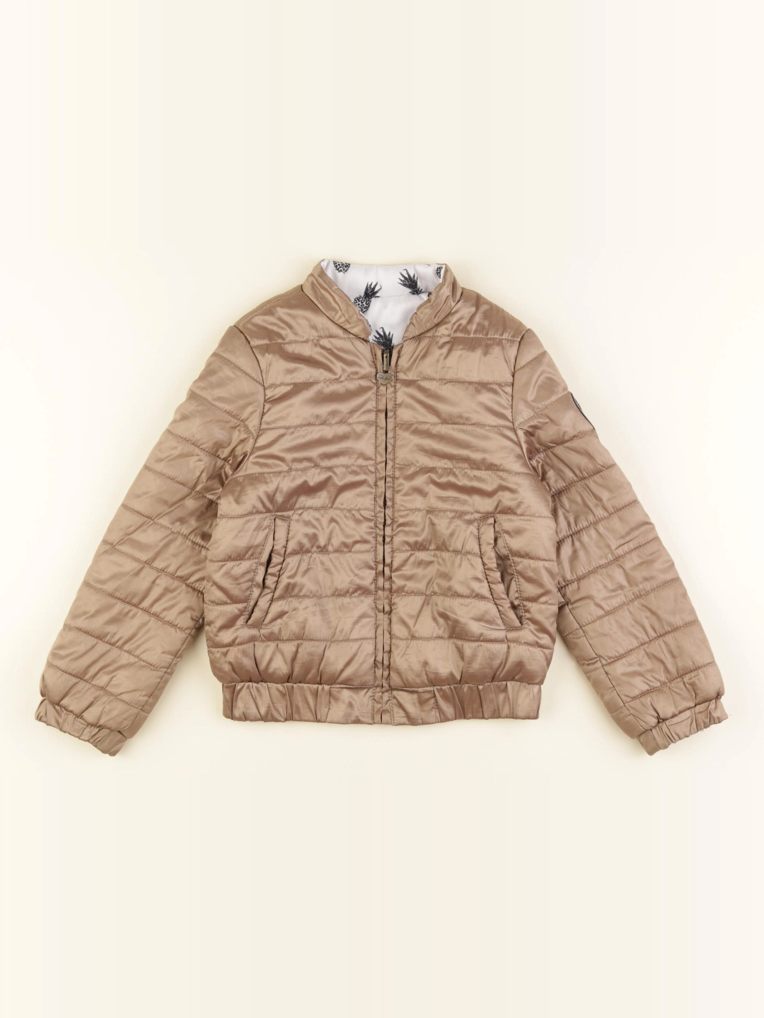 IKKS - doudoune réversible bronze, blanc - 4 ans