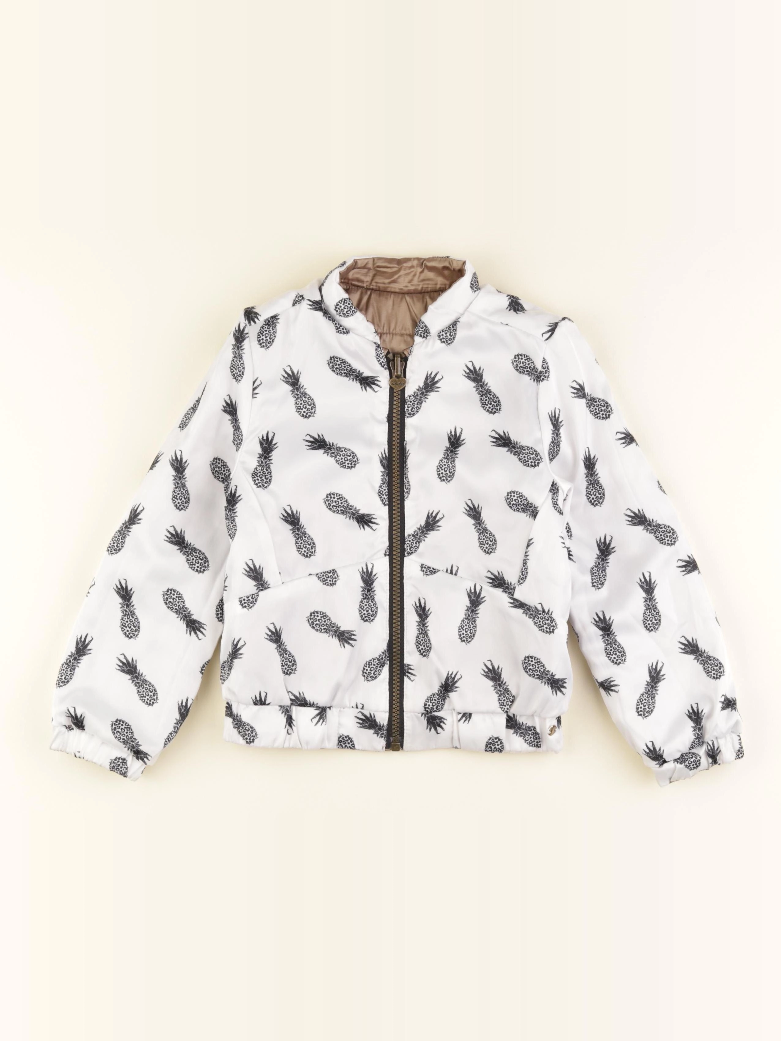 IKKS - doudoune réversible bronze, blanc - 4 ans