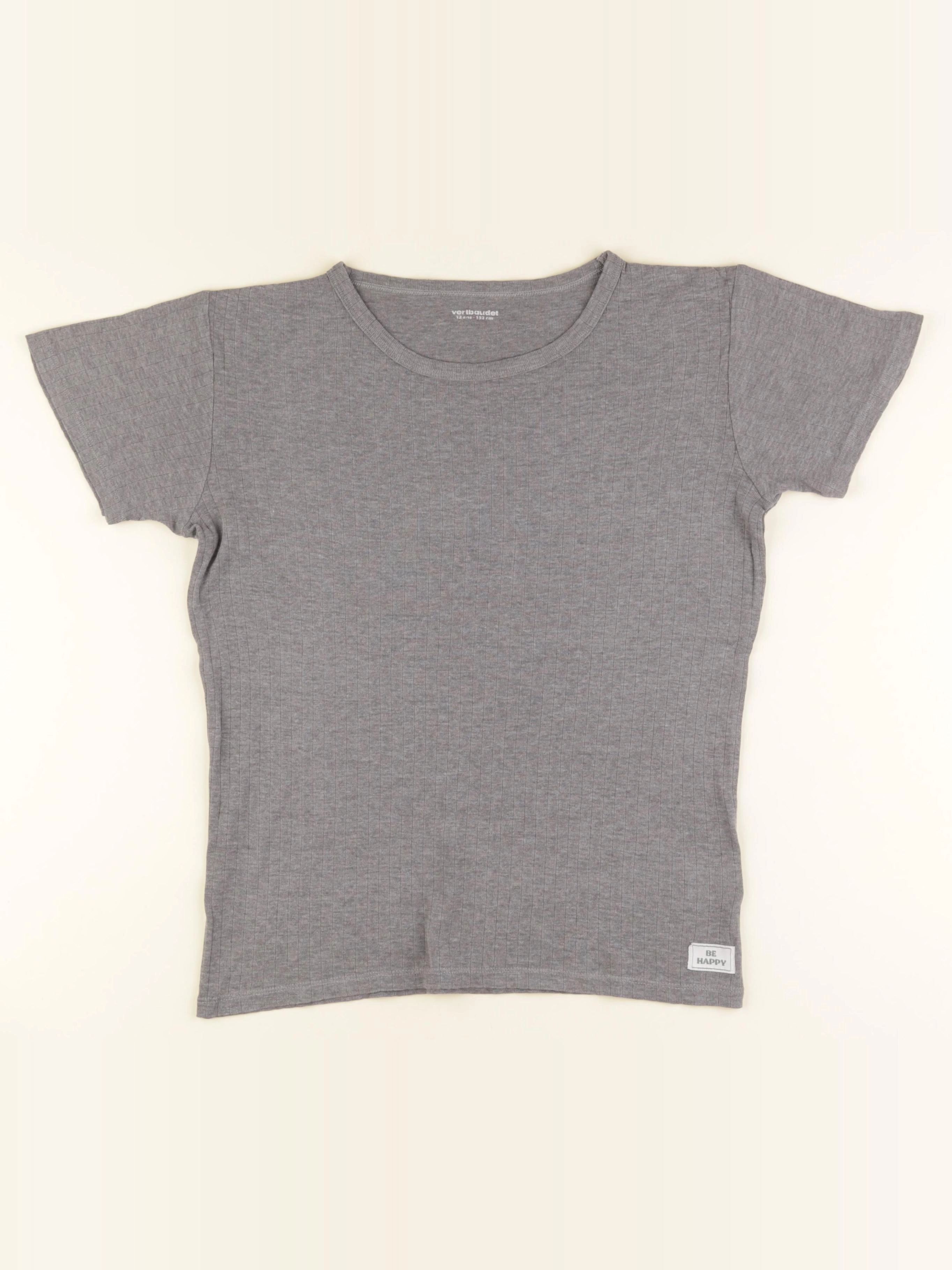 Vertbaudet - tee-shirt gris - 12 ans