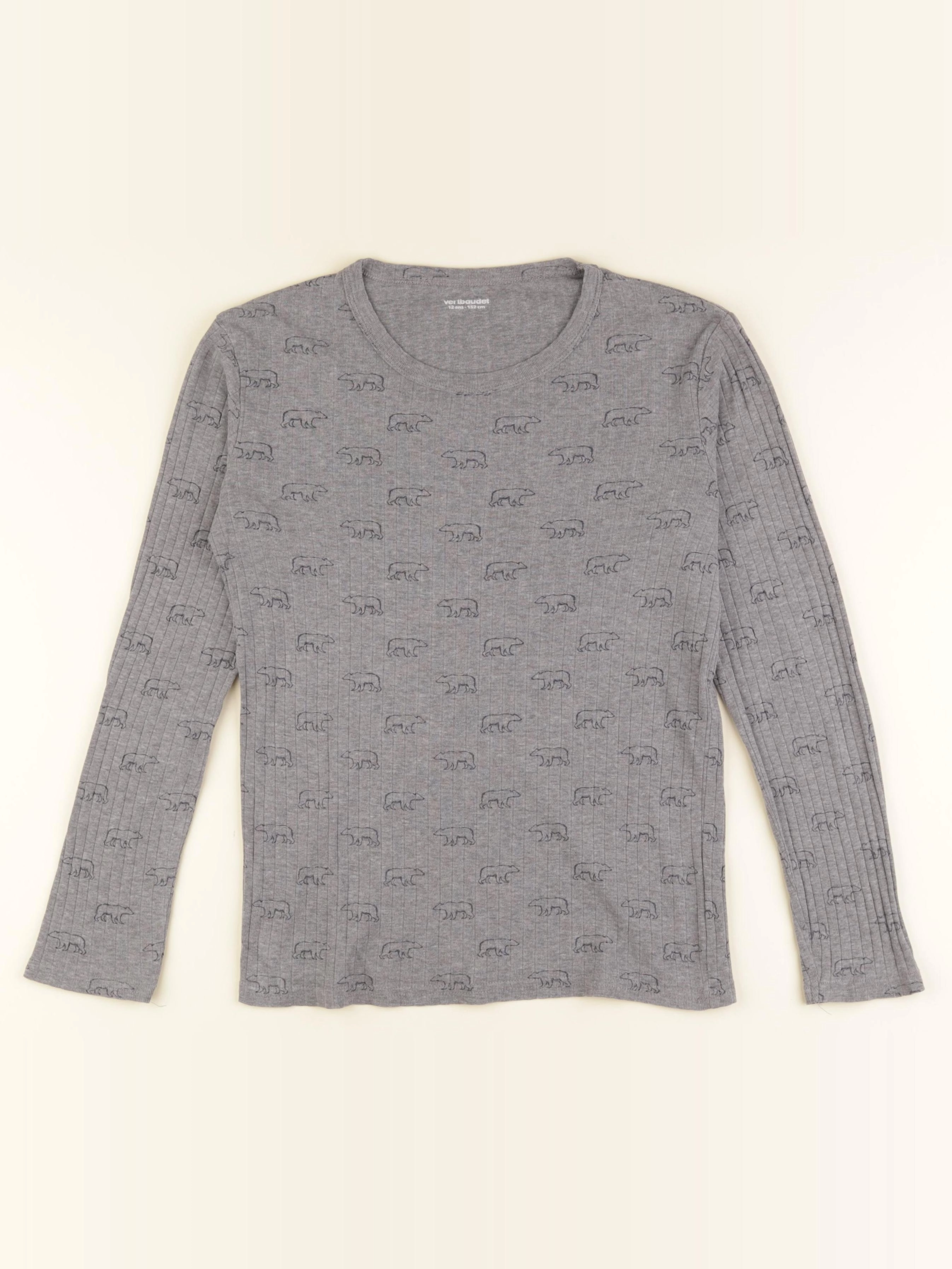 Vertbaudet - tee-shirt gris - 12 ans