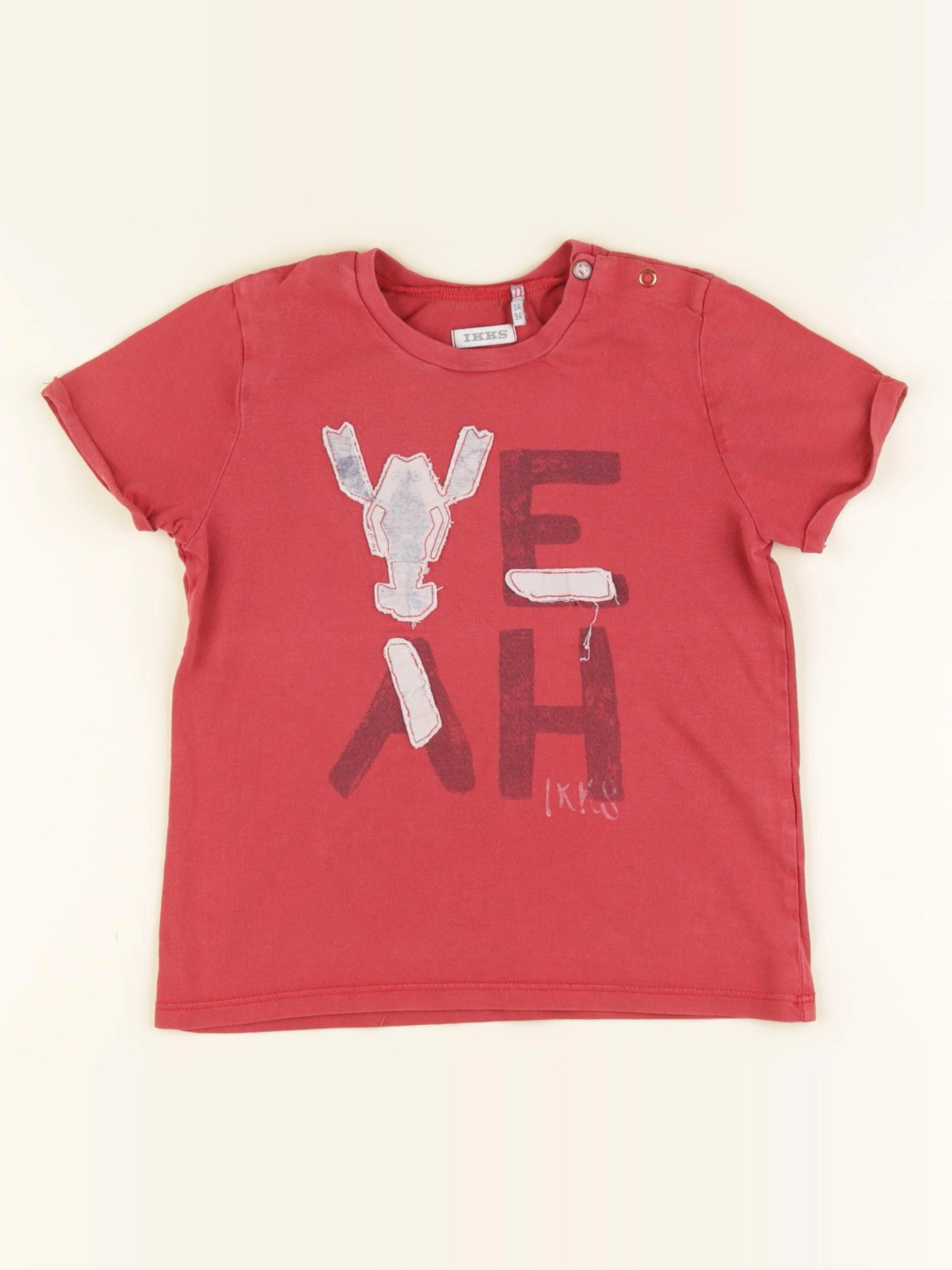 IKKS - tee-shirt rouge - 3 ans